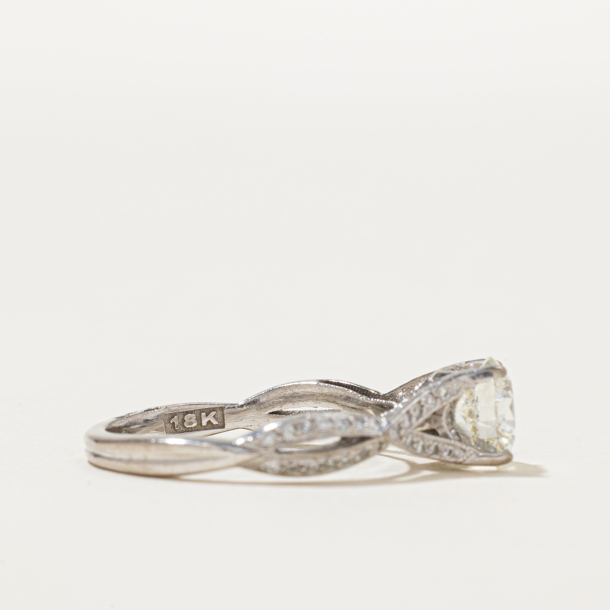 'Tacori' Diamond Twisted Cathedral Engagement Ring | 1.30ctw | SZ 6