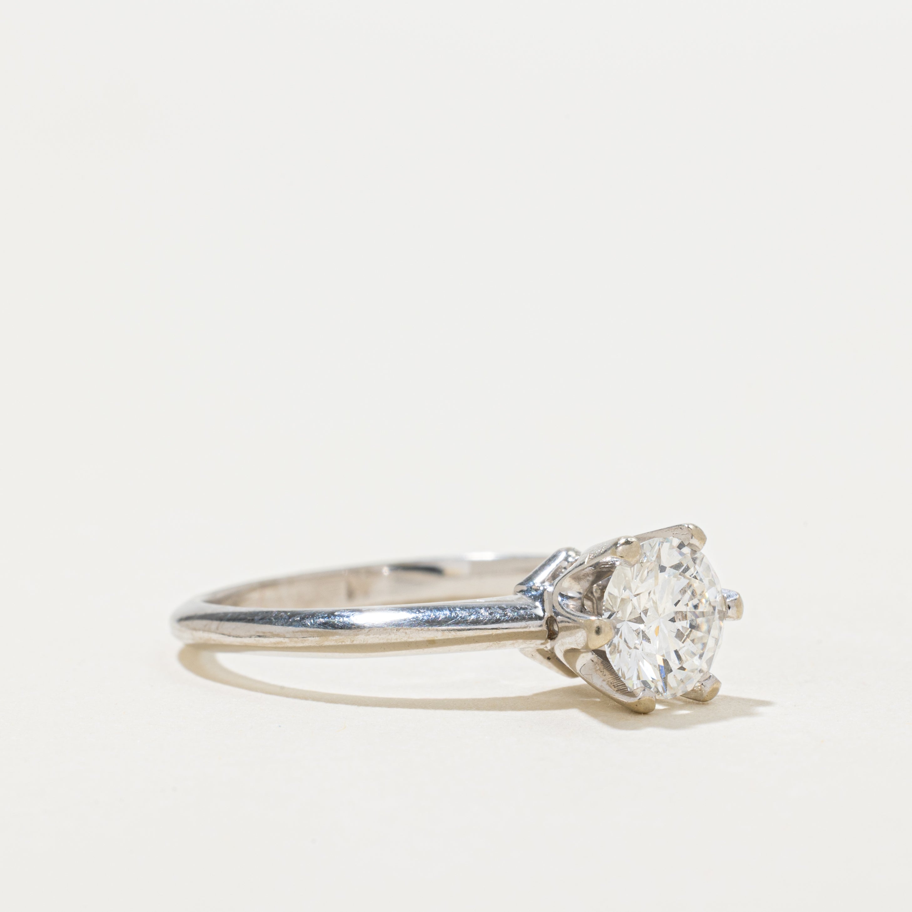 18k Six Prong Diamond Engagement Ring | 1.12ct | SZ 9