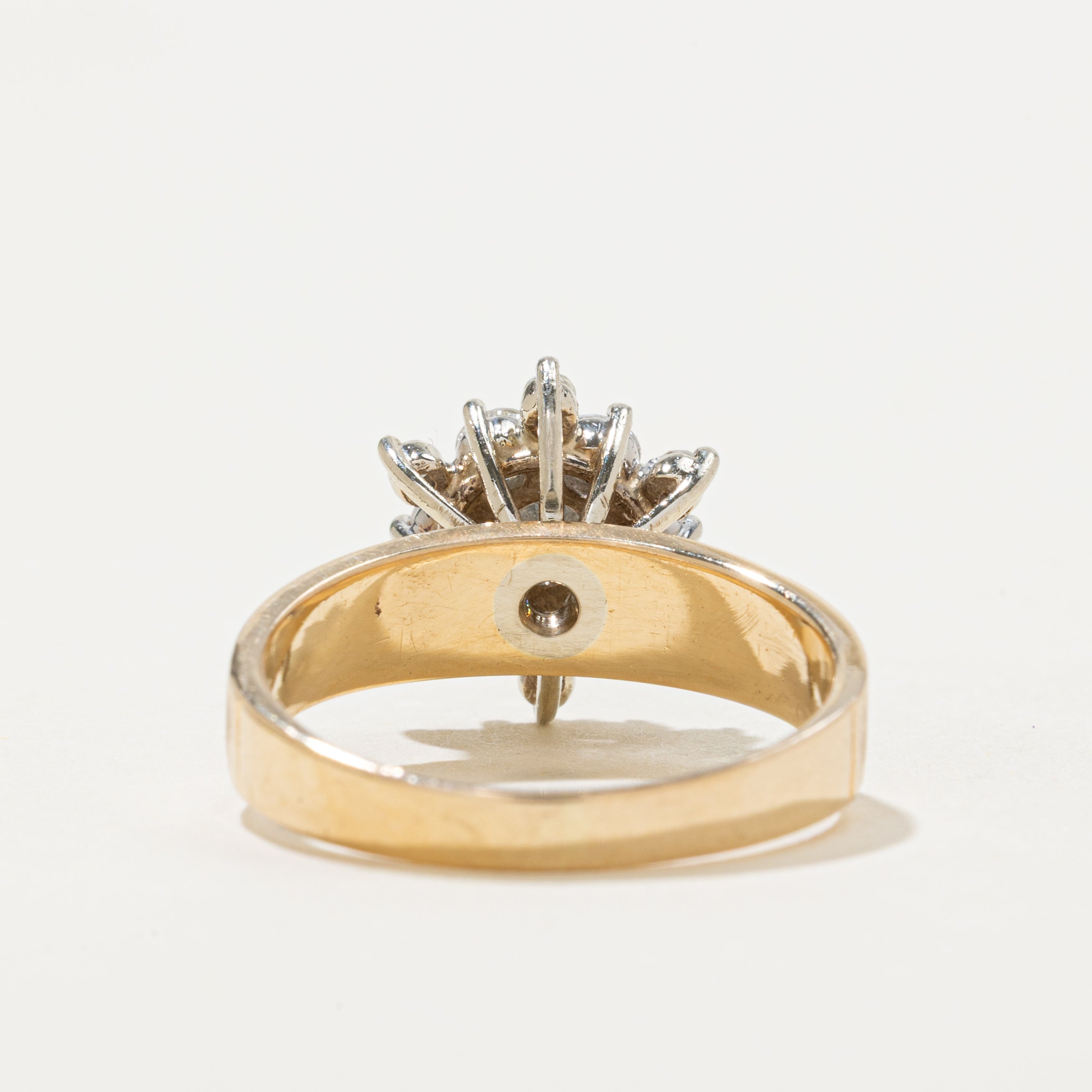 18k Diamond Petal Cluster Ring | 0.97ctw | SZ 7.25