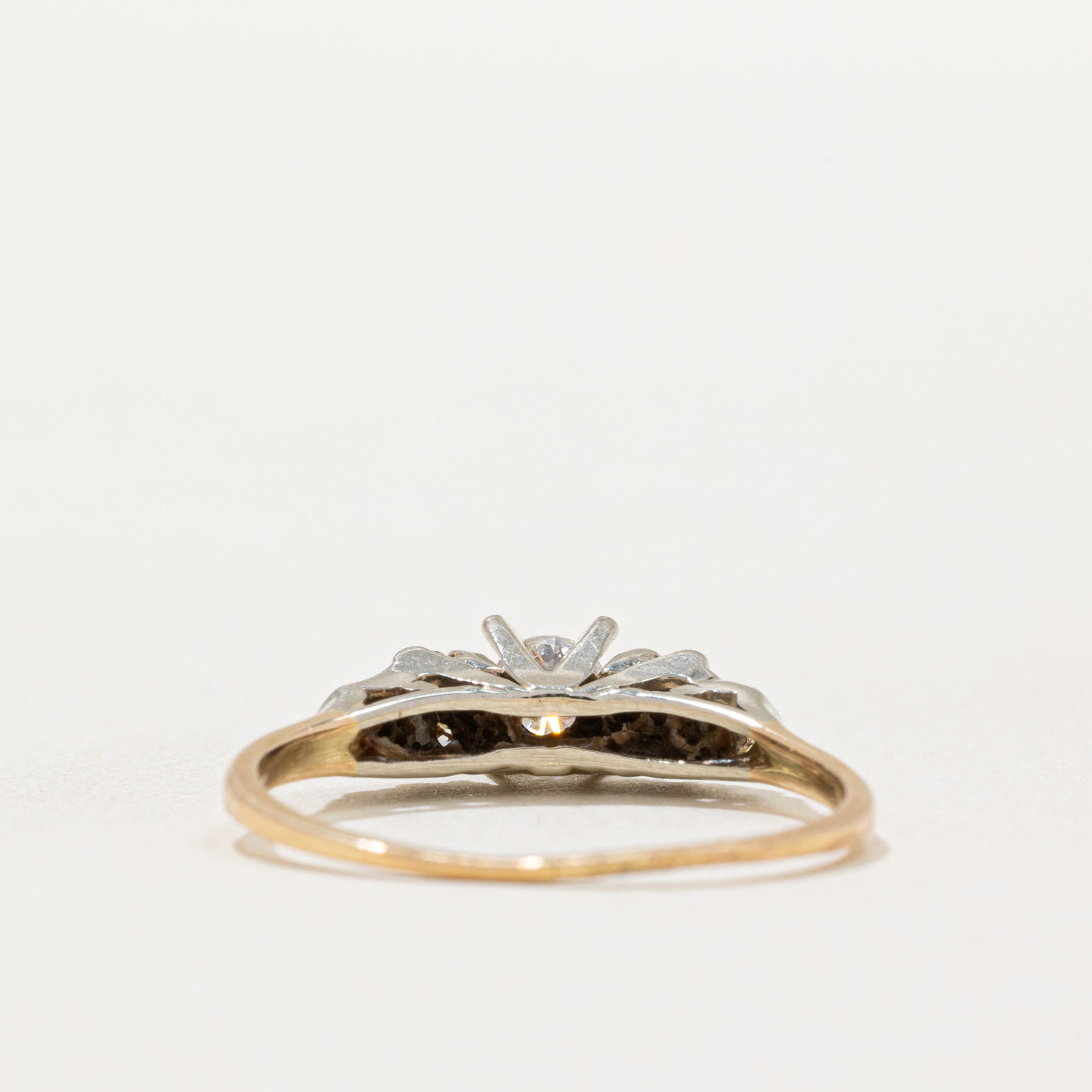 Bague vintage en diamant | 0,31 ct | Taille 8 |