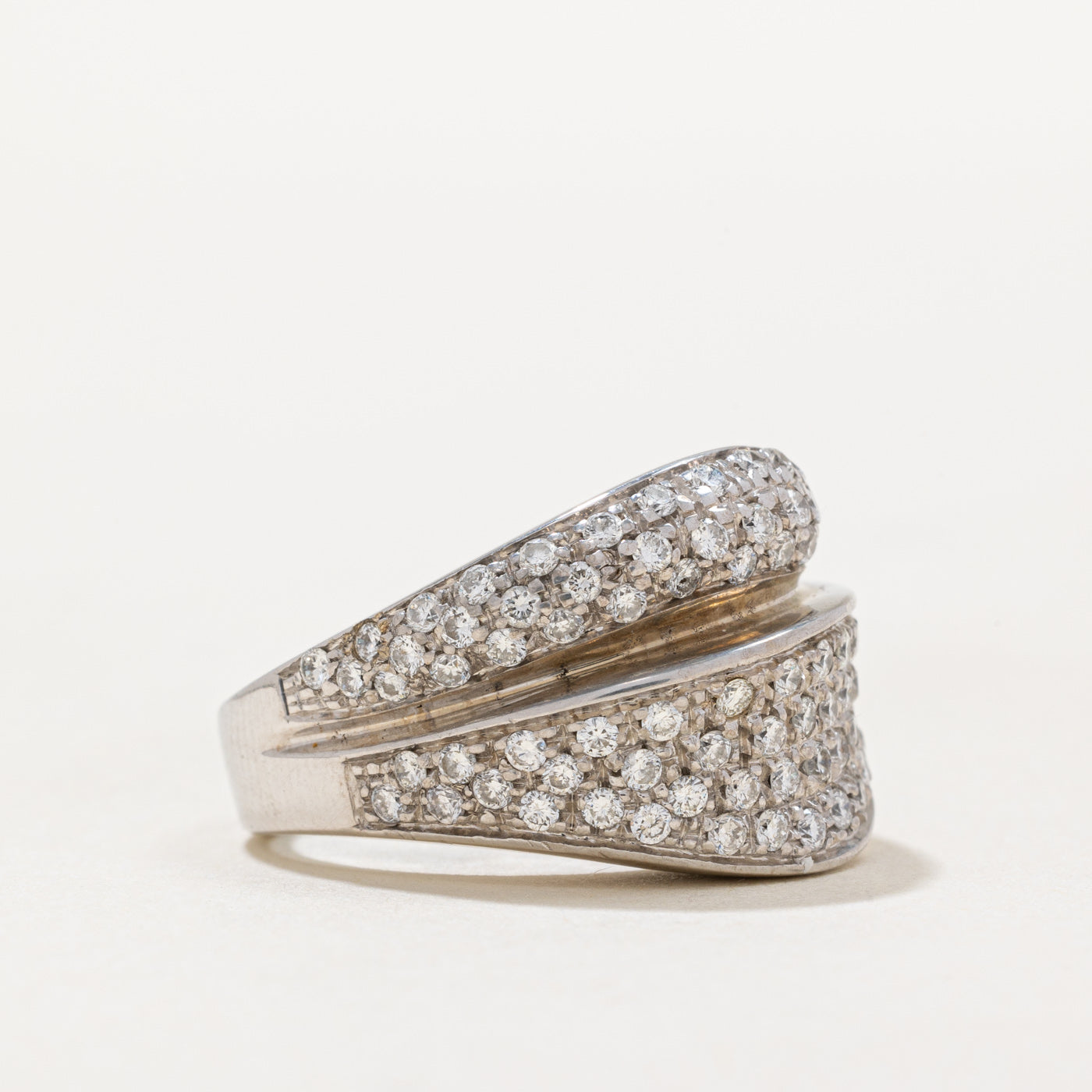 Pave Set Diamond Ring | 0.93ctw | SZ 5.25 |