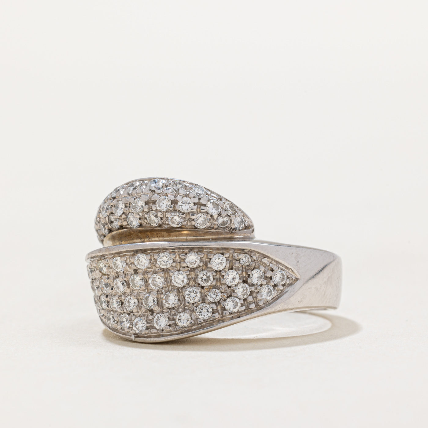 Pave Set Diamond Ring | 0.93ctw | SZ 5.25 |