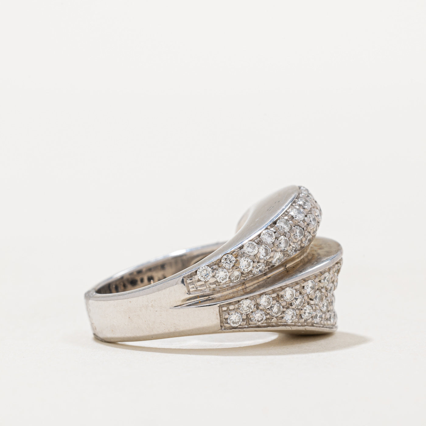 Pave Set Diamond Ring | 0.93ctw | SZ 5.25 |