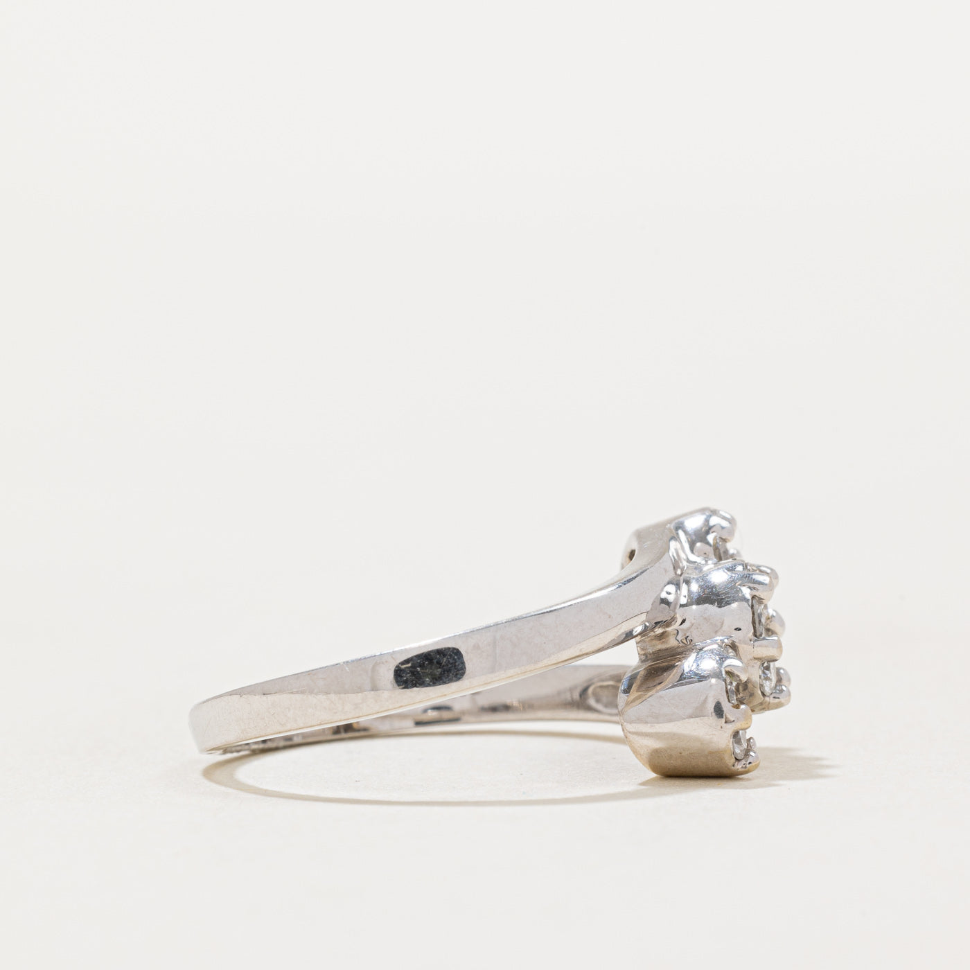 Diamond Cluster Bypass Ring | 0.50ctw | SZ 7.25 |