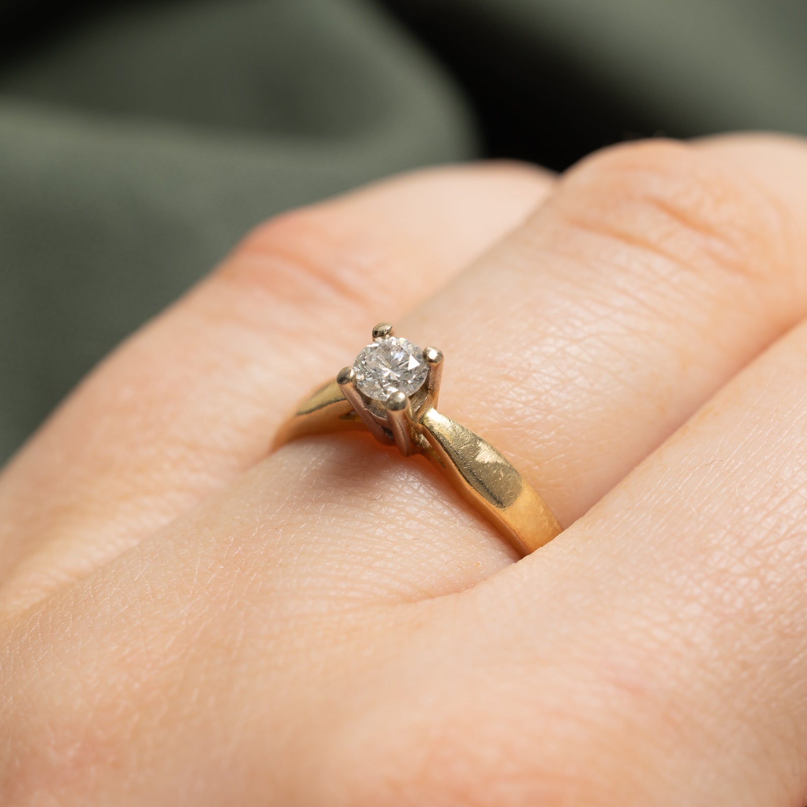 High Set Solitaire Diamond Ring | 0.25ct | SZ 6 |