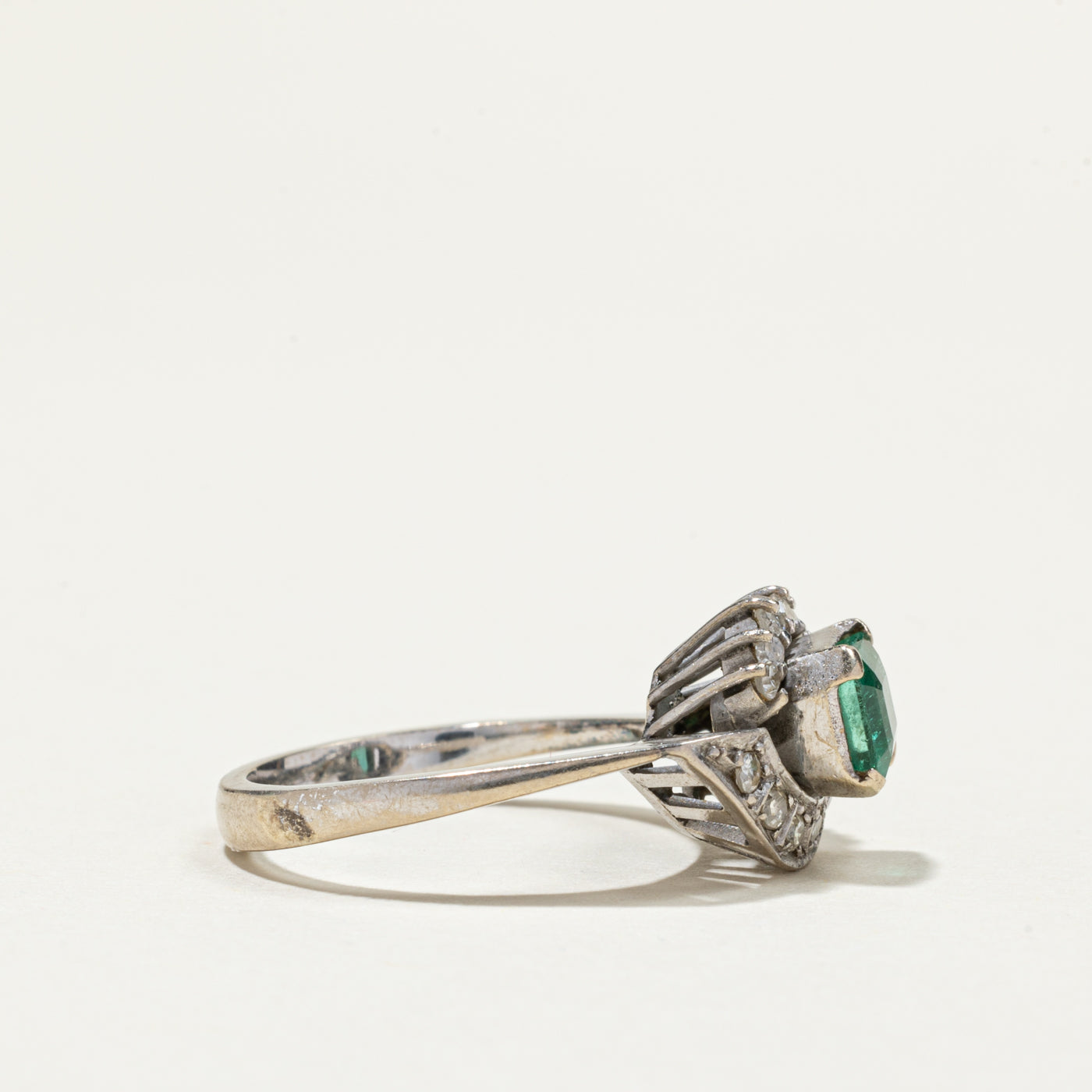 Beryl & Diamond Ring | 0.82ct, 0.23ctw | SZ 5.75