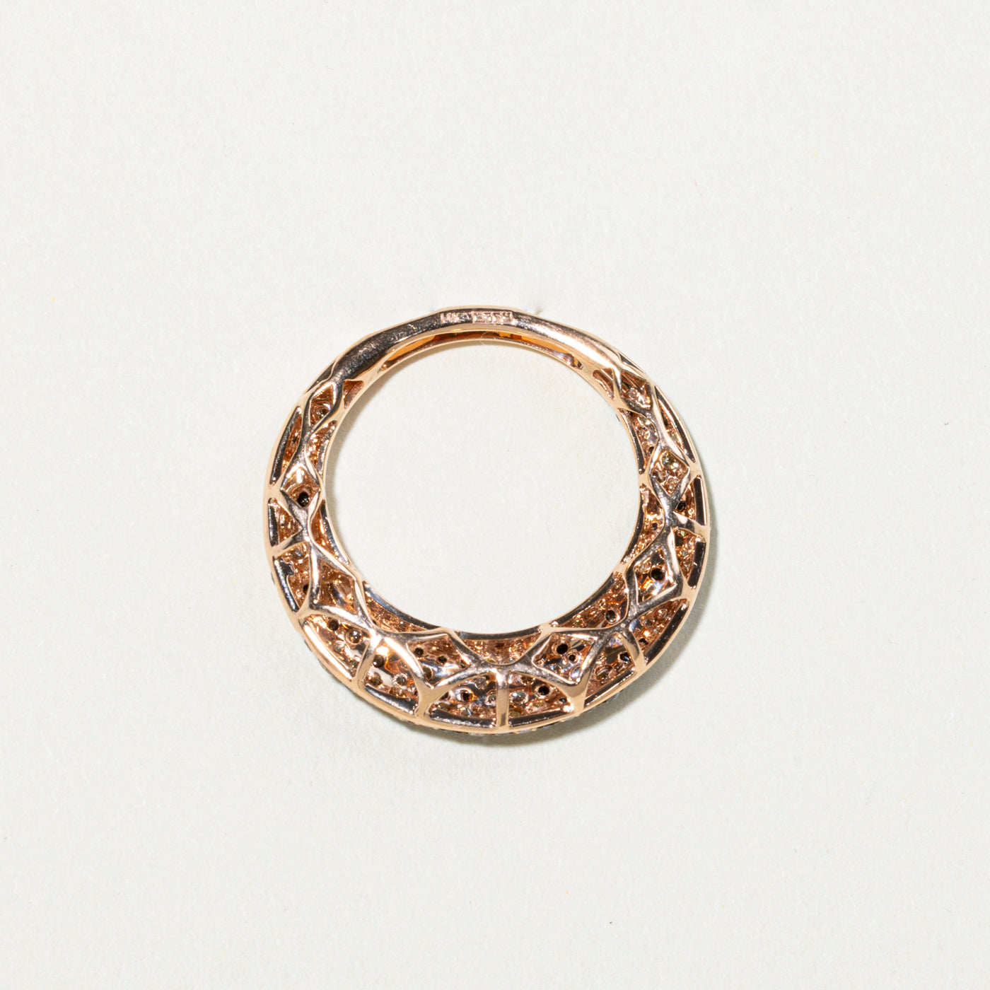 'Effy' Multi Coloured Diamond Circle Pendant | 1.76ctw