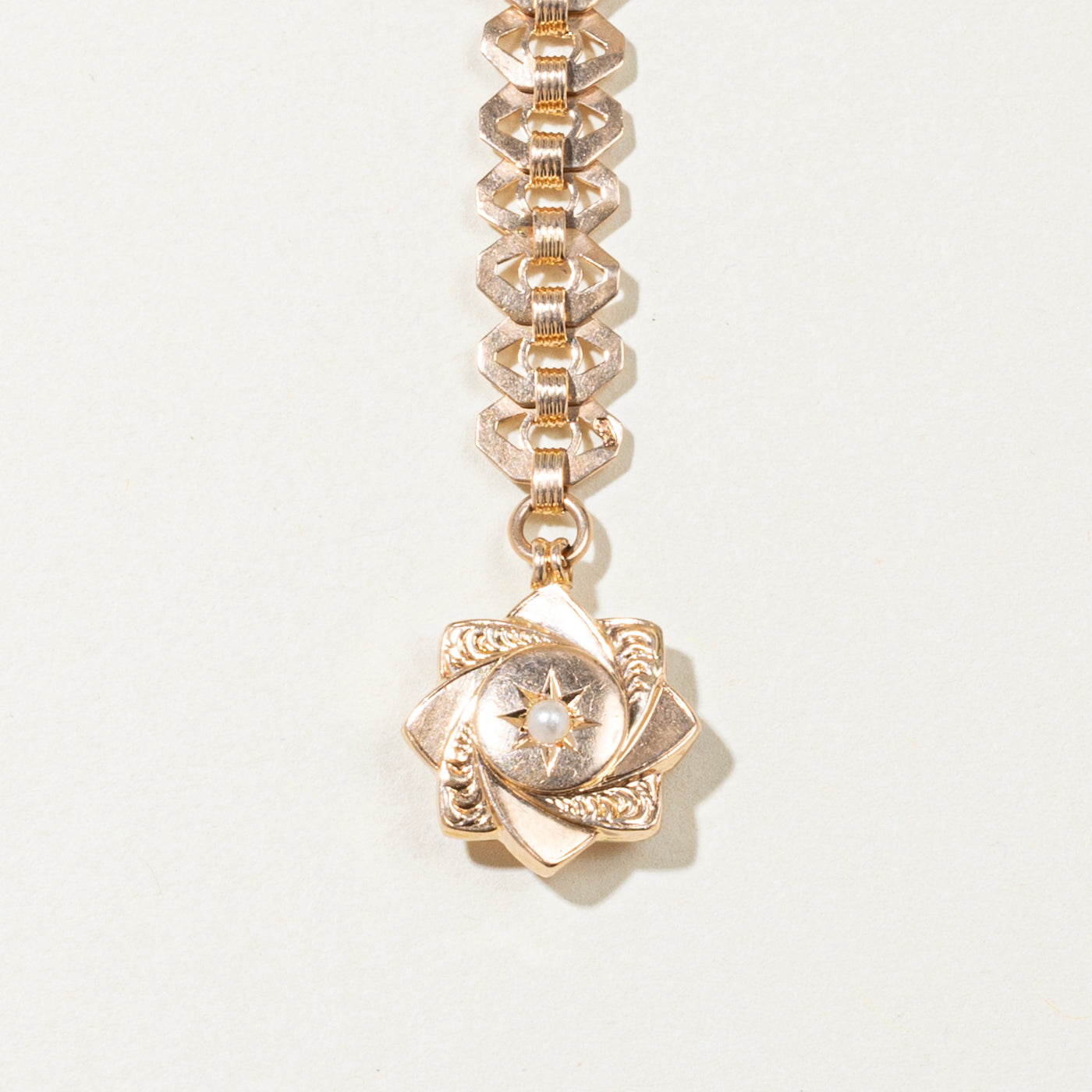 Victorian Era Vienna Hallmarked Dog Clip Watch Fob Chain | 2.2mm