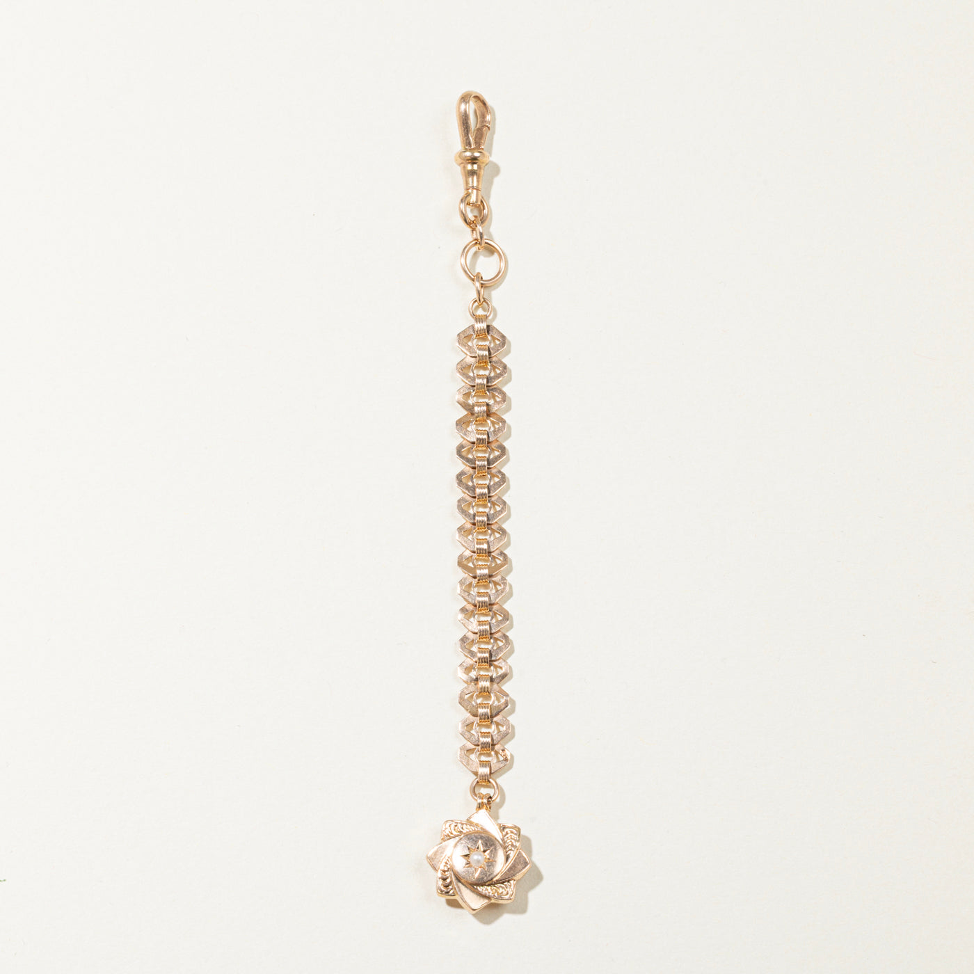 Victorian Era Vienna Hallmarked Dog Clip Watch Fob Chain