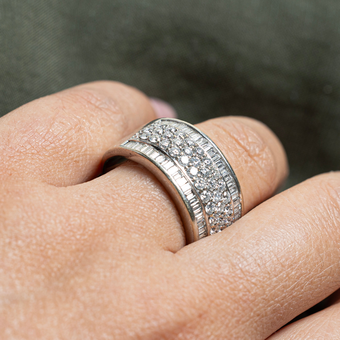 Multi Cut Five Row Diamond Band | 2.01ctw | SZ 9.25