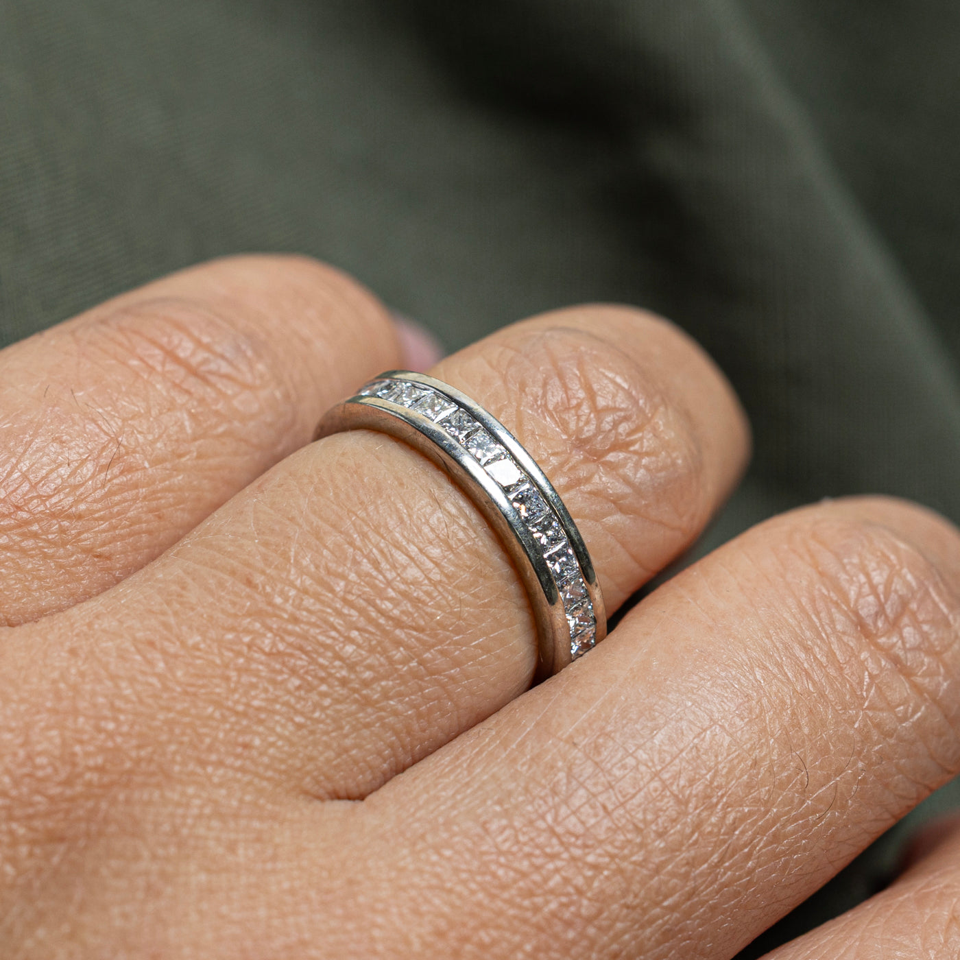 Eternity Princess Cut Diamond Ring | 1.30ctw | SZ 6