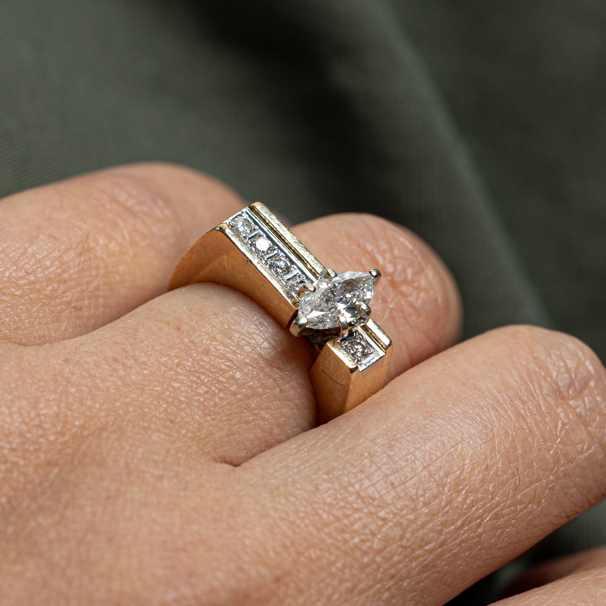 Marquise Cut Diamond Accented Ring | 0.81ctw | SZ 7