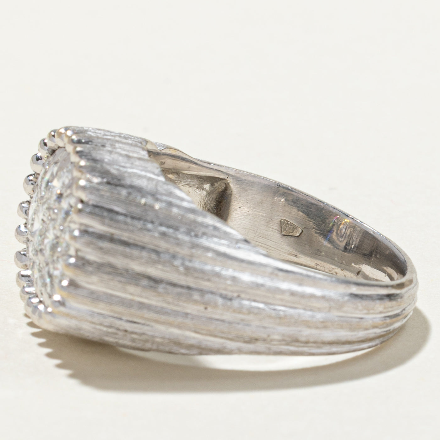 Diamond Oval Cluster Cocktail Ring | 1.25ctw | SZ 8