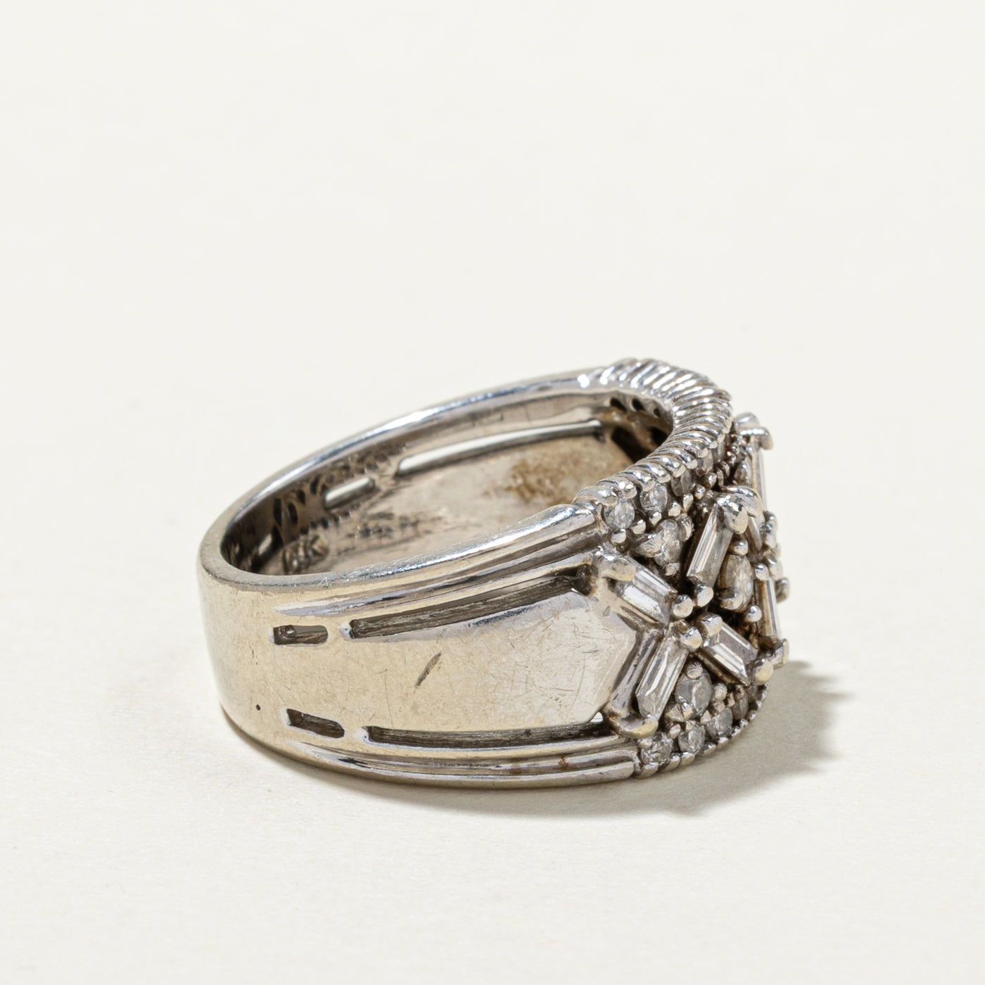 Multi Cut X Design Diamond Band | 1.20ctw | SZ 6.25