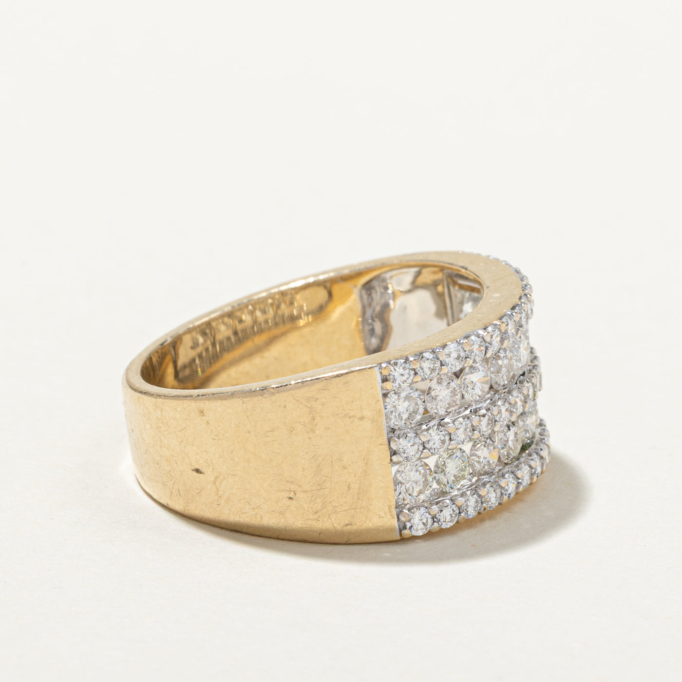 Five Row Diamond Band | 2.39ctw | SZ 12.25