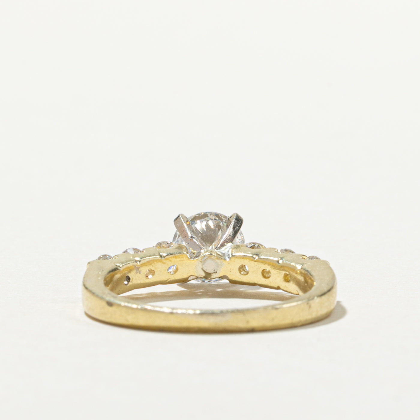 Round Brilliant Cut Diamond Accented Engagement Ring | 1.53ctw | SZ 6