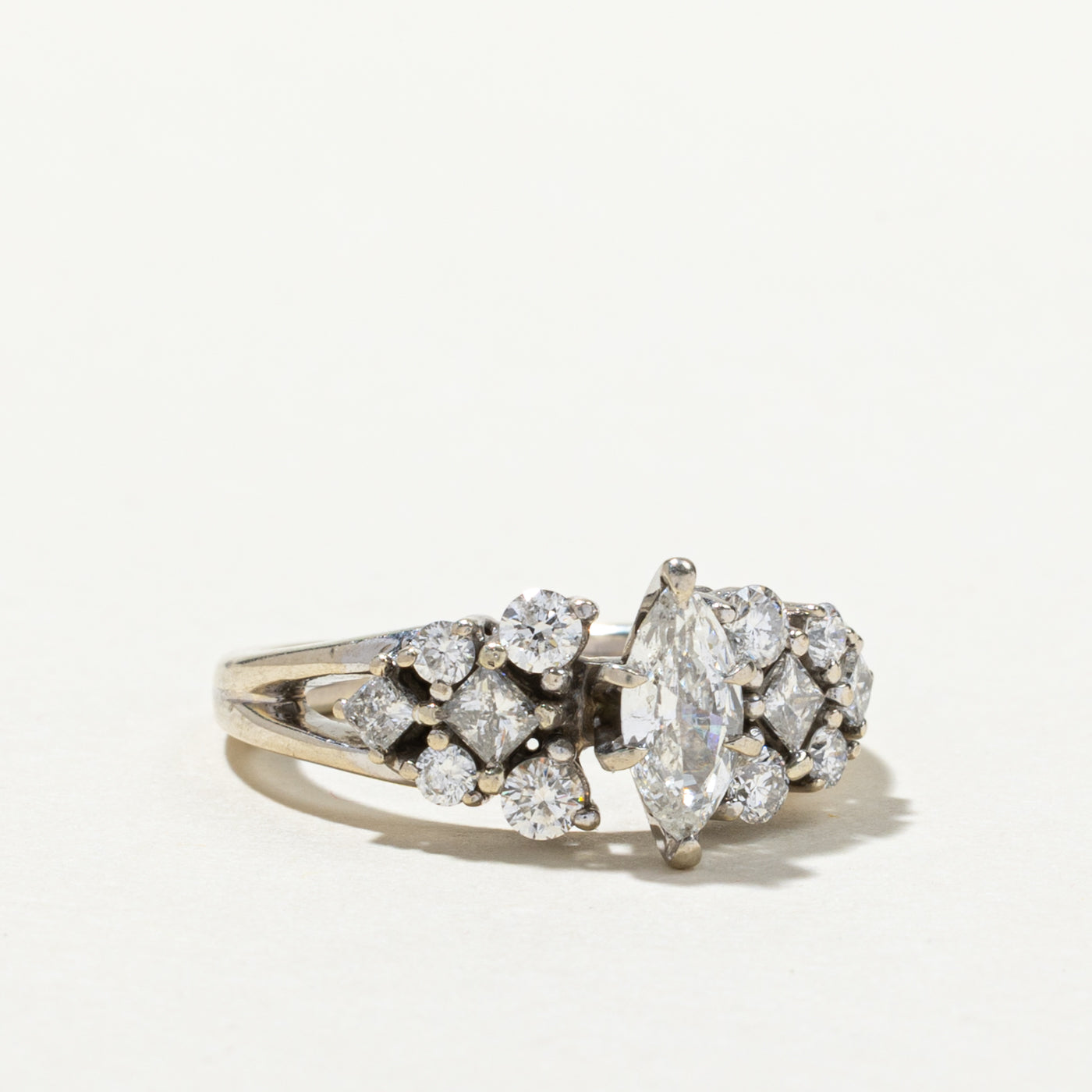 Marquise Cut Diamond Accented Engagement Ring | 1.10ctw | SZ 6.25
