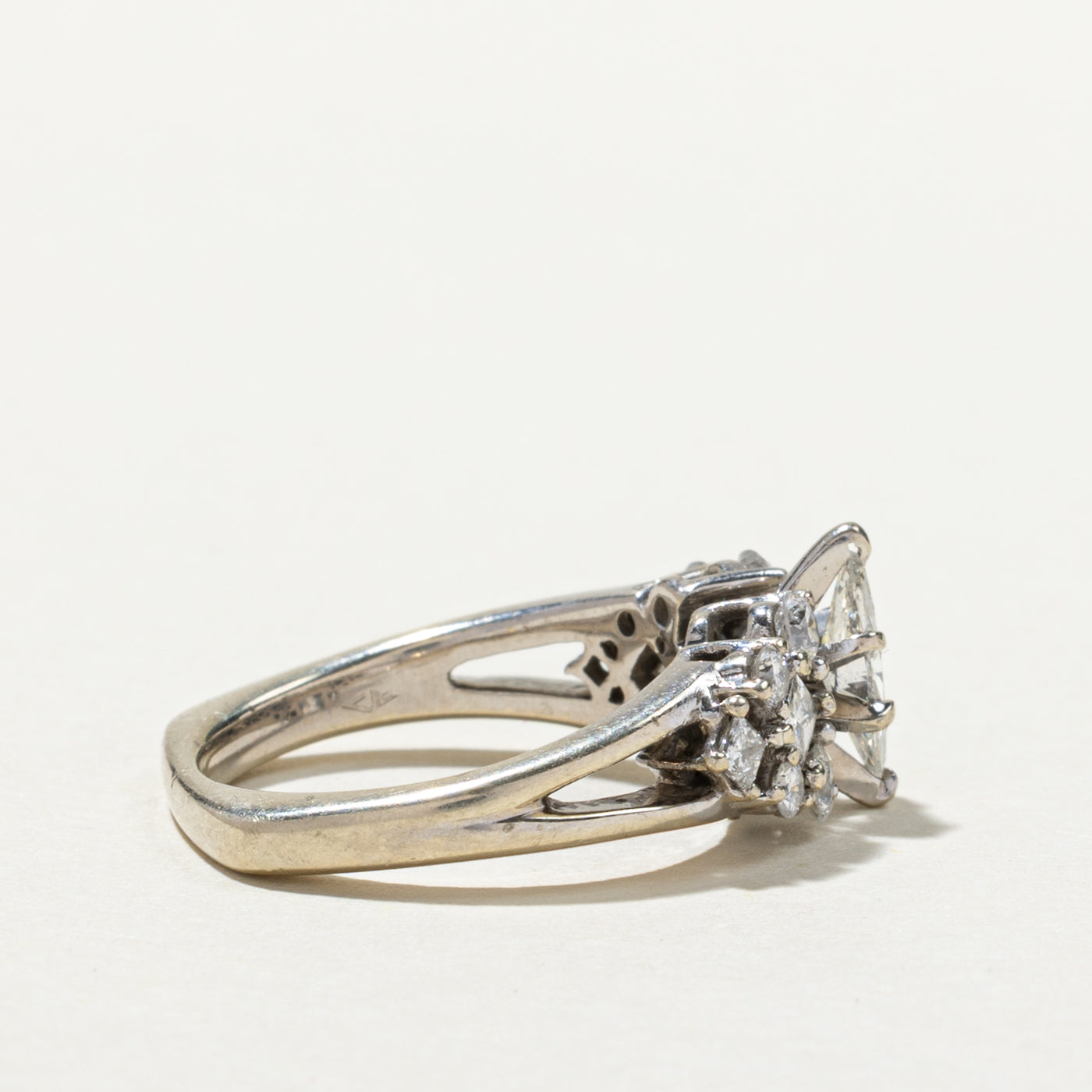 Marquise Cut Diamond Accented Engagement Ring | 1.10ctw | SZ 6.25