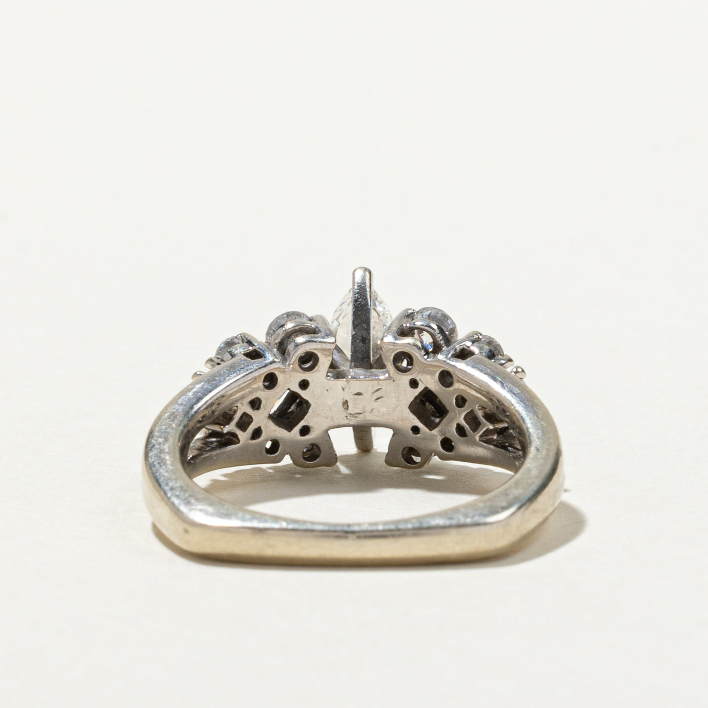 Marquise Cut Diamond Accented Engagement Ring | 1.10ctw | SZ 6.25