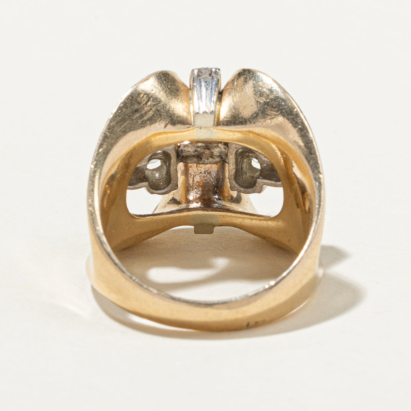 Diamond Column Cocktail Ring | 0.80ctw | SZ 6.25
