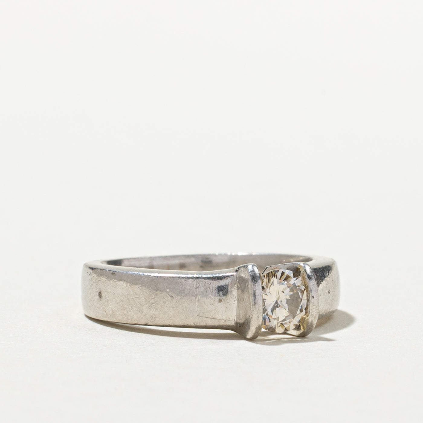 Solitaire Tension Set Diamond Ring | 0.52ct | SZ 6