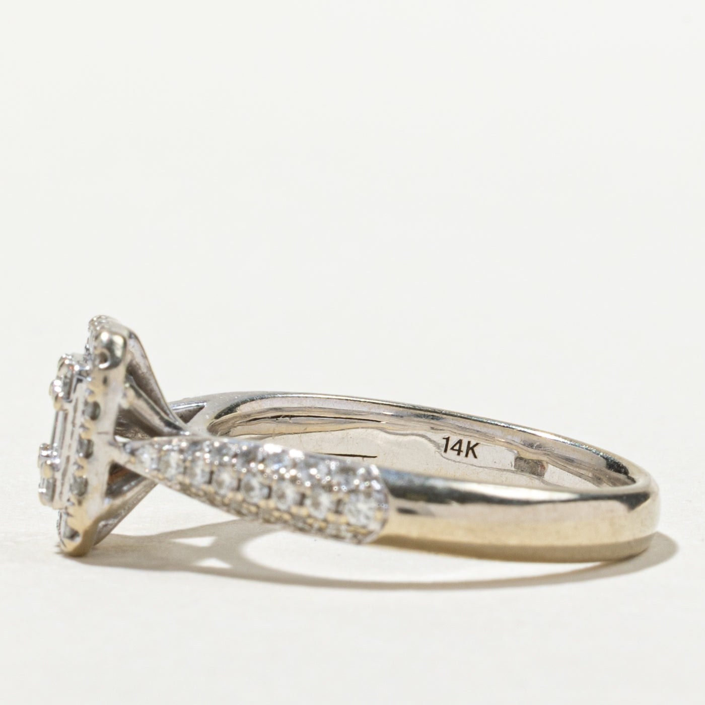 Illusion Set Diamond Cluster Ring | 0.87ctw | SZ 7