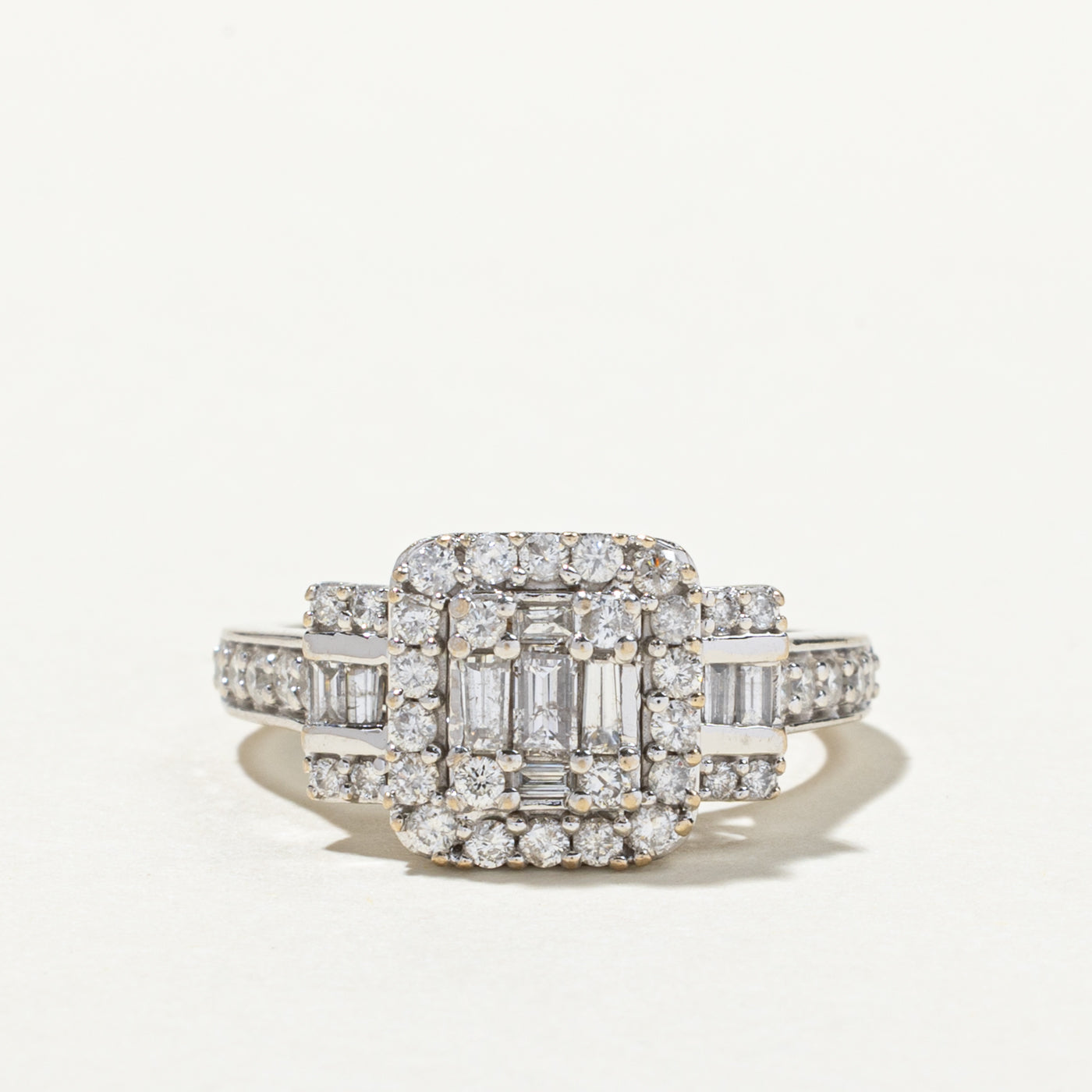 Multi Cut Diamond Cluster Cocktail Ring | 1.53ctw | SZ 7