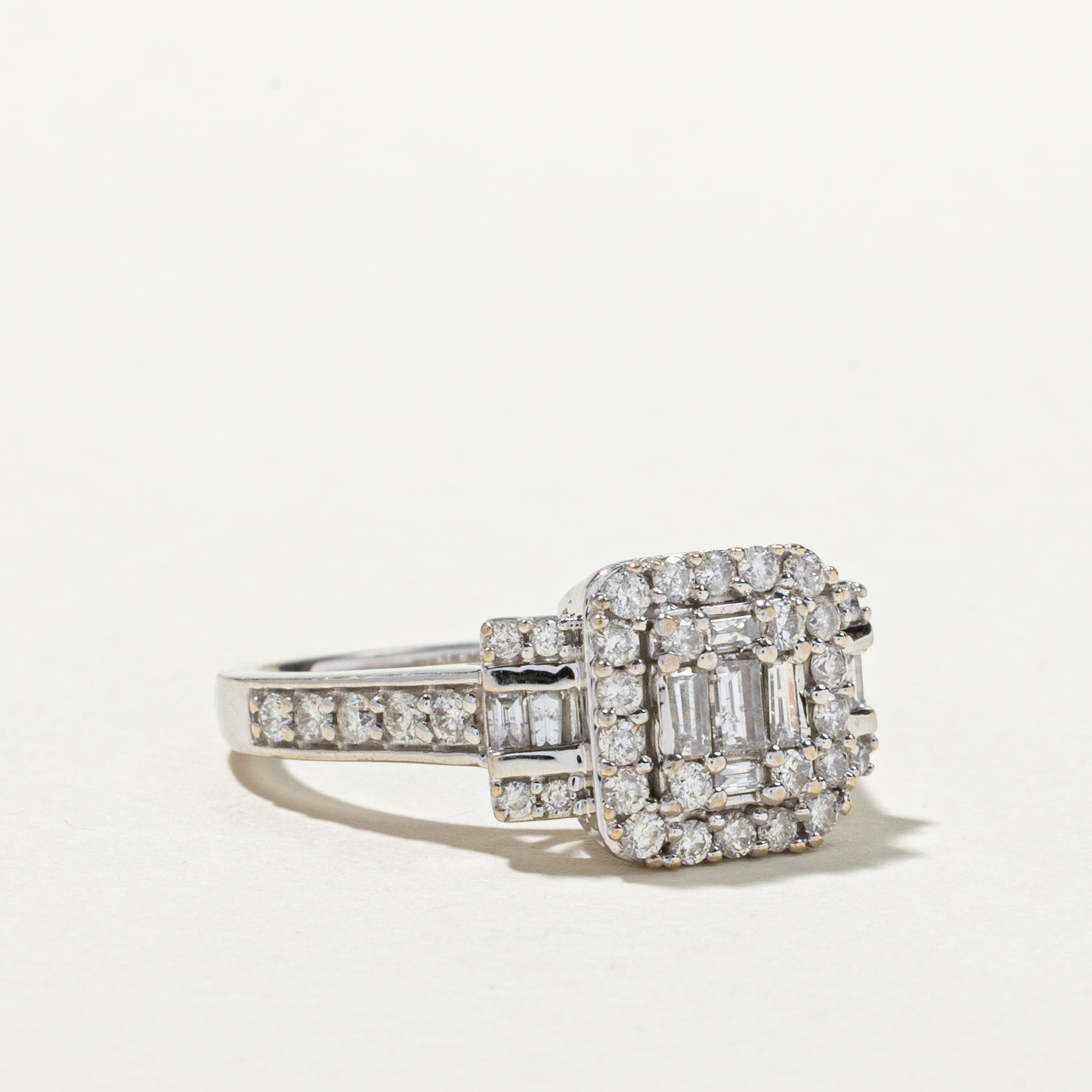 Multi Cut Diamond Cluster Cocktail Ring | 1.53ctw | SZ 7