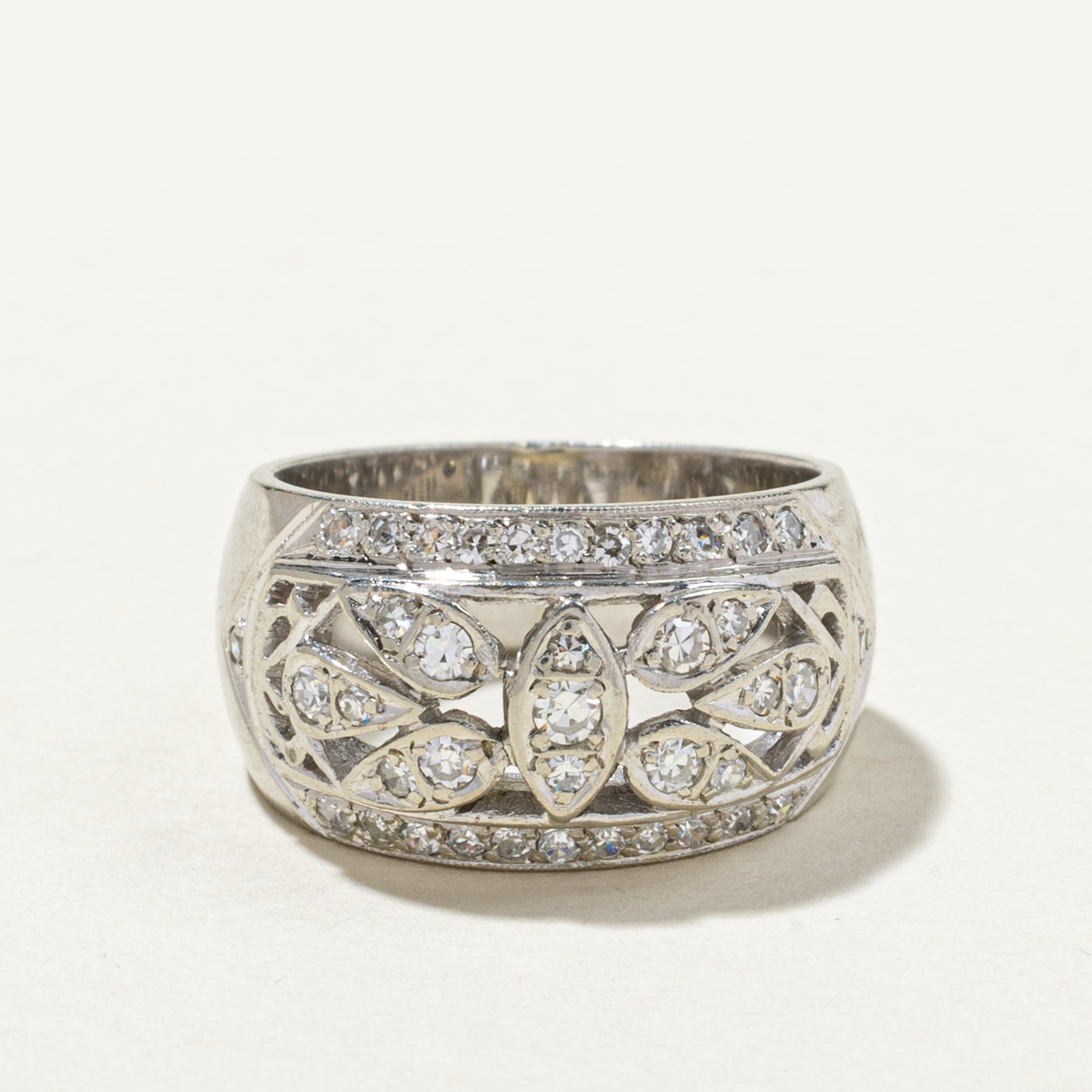 Diamond Openwork Cocktail Ring | 0.26ctw | SZ 5.5