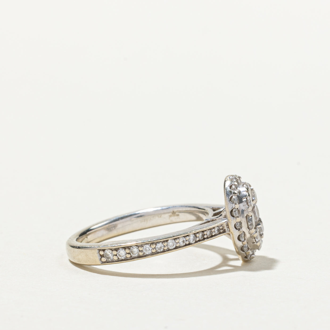 Oval Diamond Cluster Ring | 0.74ctw | SZ 3.75