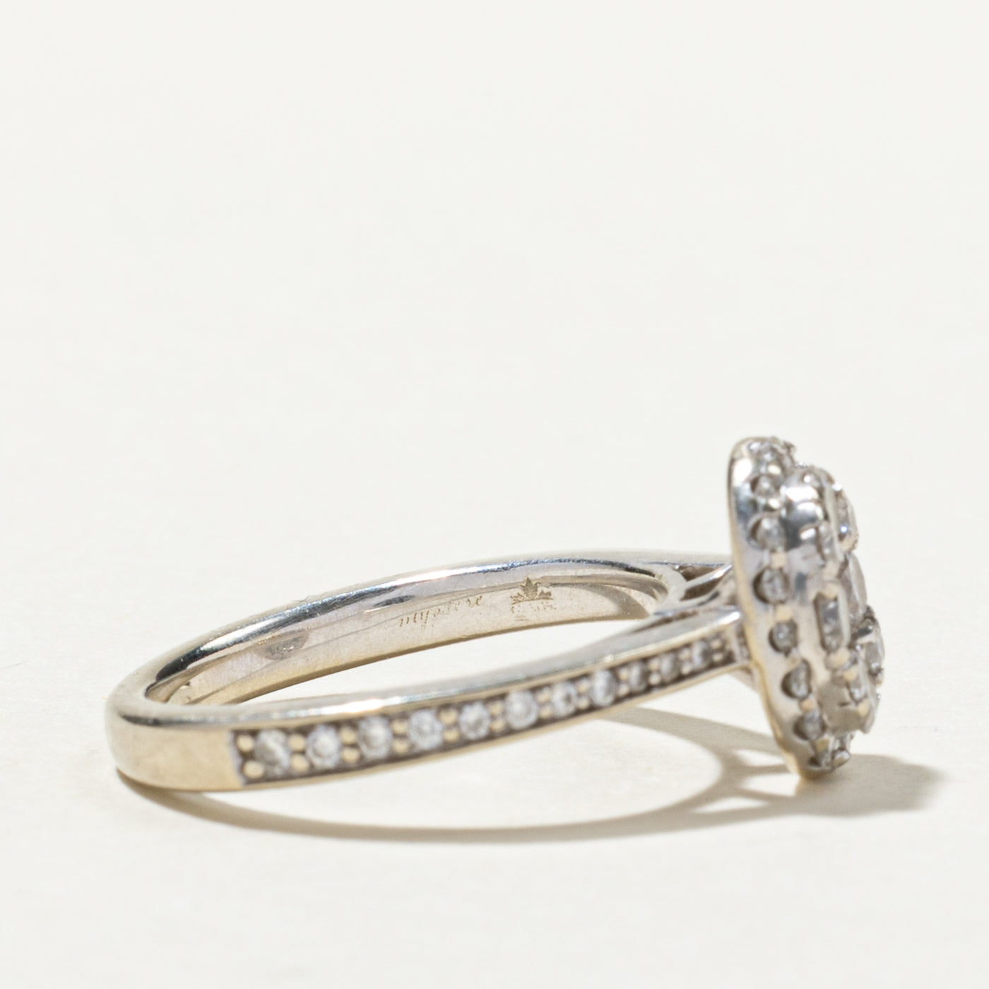 Oval Diamond Cluster Ring | 0.74ctw | SZ 3.75