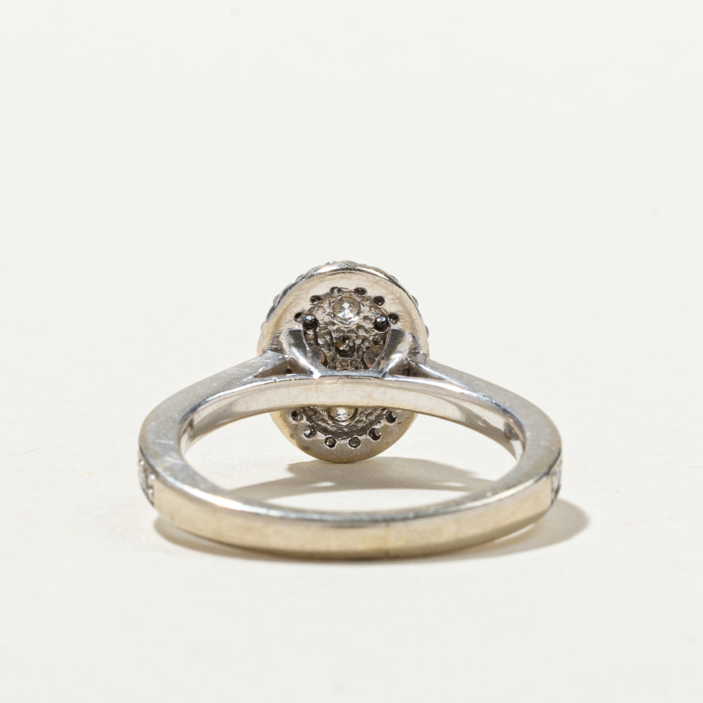 Oval Diamond Cluster Ring | 0.74ctw | SZ 3.75