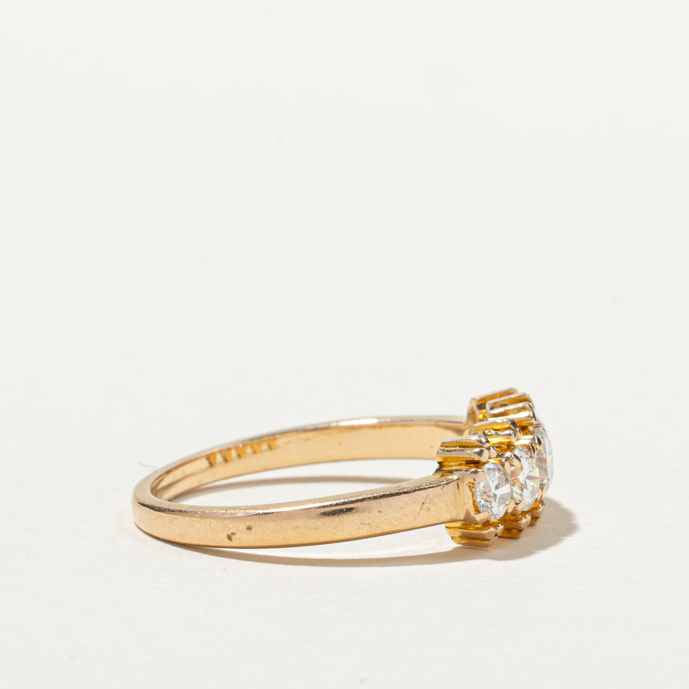 10k Rose Gold Five Stone Diamond Ring | 0.75ctw | SZ 9.5