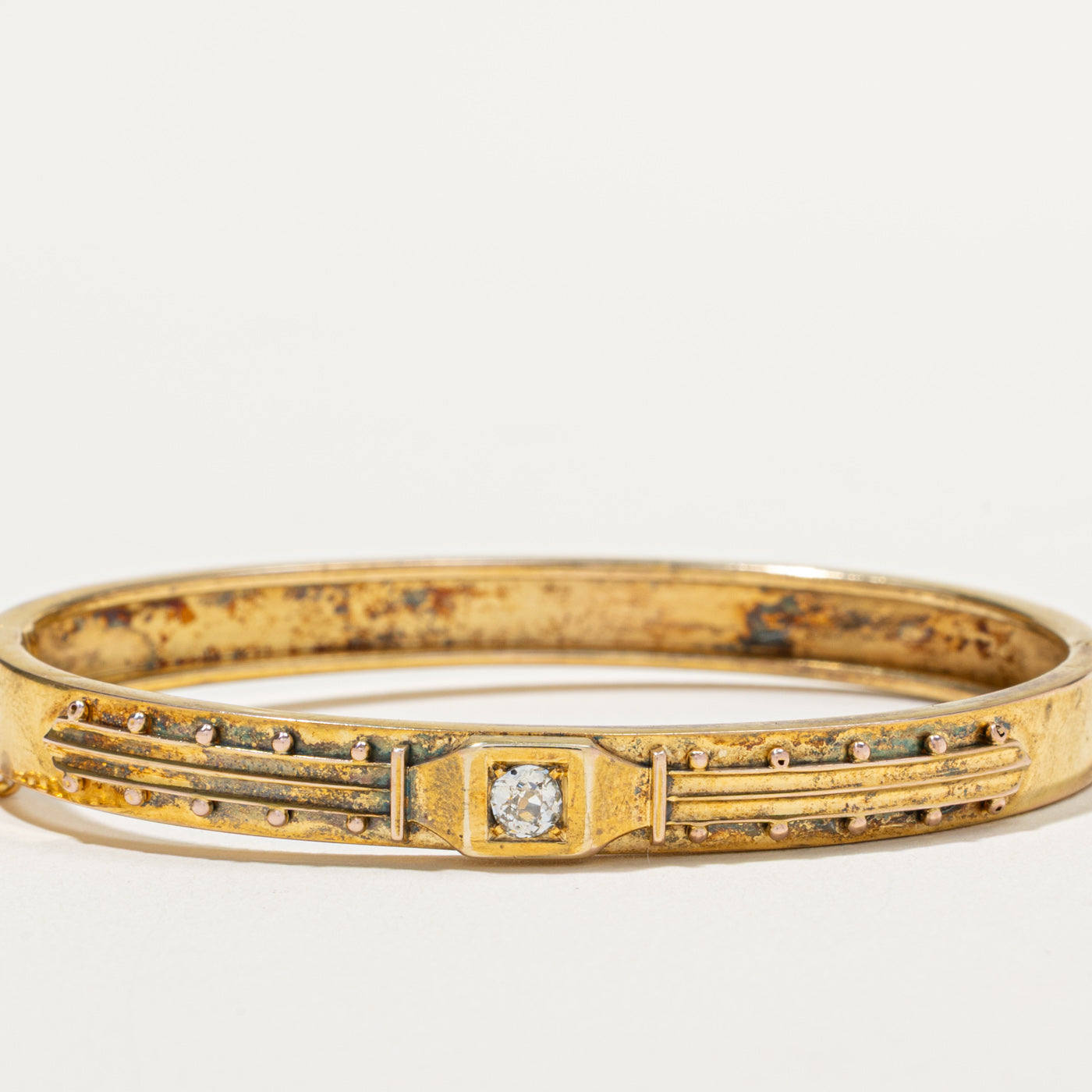Antique Old Mine Diamond Cuff Bracelet | 0.21ct | 6"