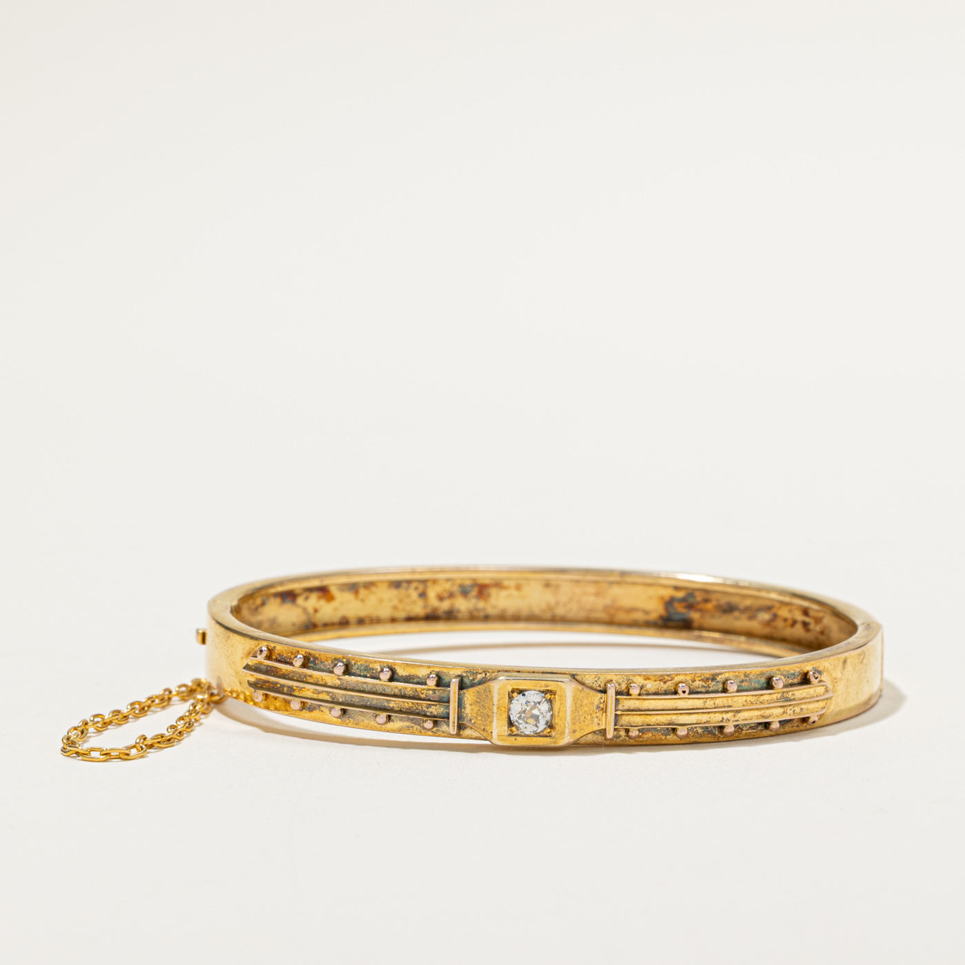 Antique Old Mine Diamond Cuff Bracelet | 0.21ct | 6"