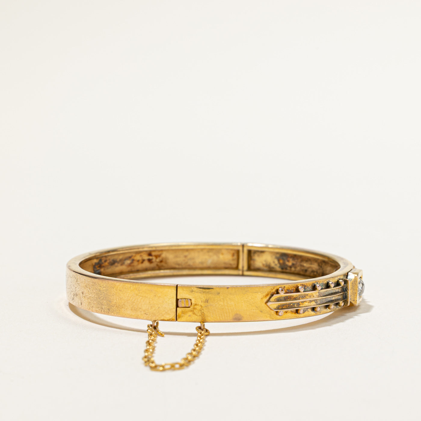 Antique Old Mine Diamond Cuff Bracelet | 0.21ct | 6"