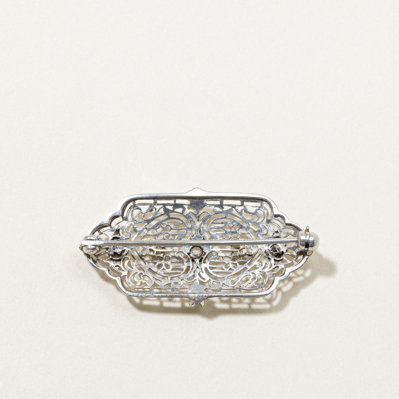 Vintage Style Diamond Brooch | 0.35ctw