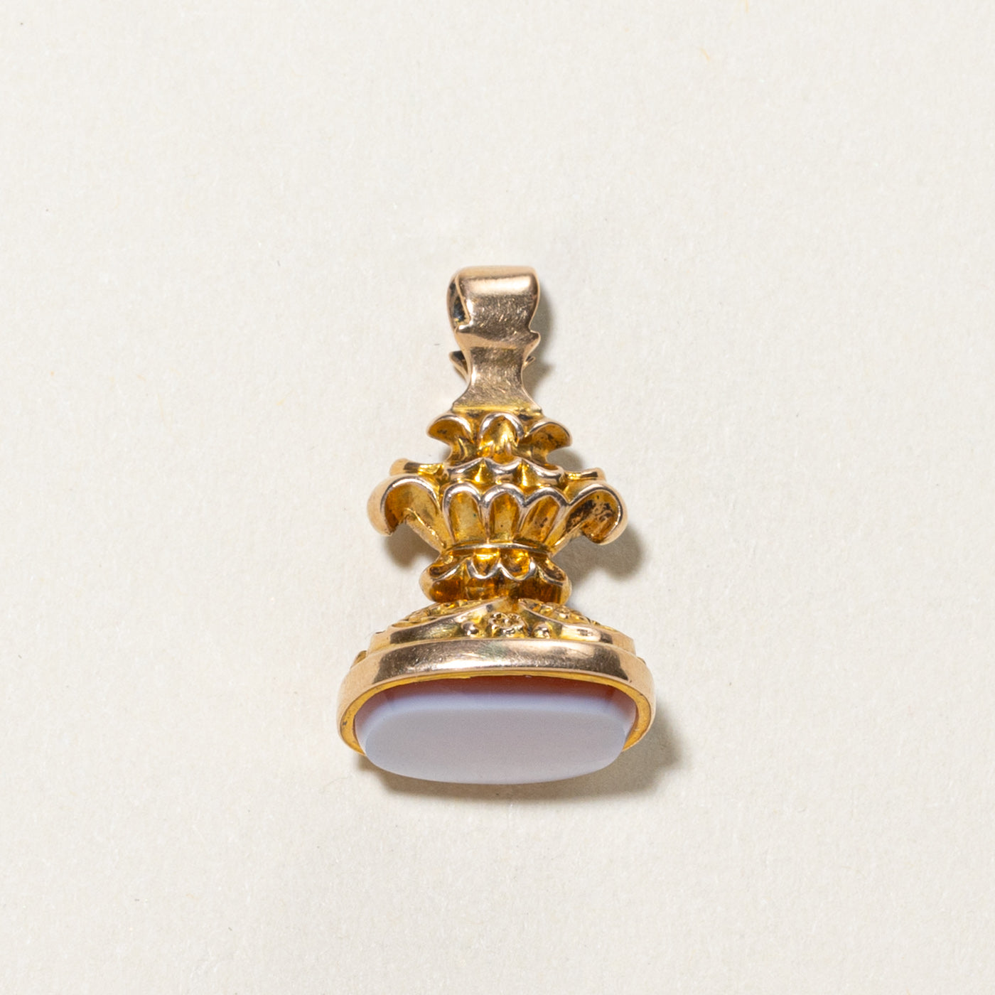 Victorian Carnelian Seal Fob Pendant