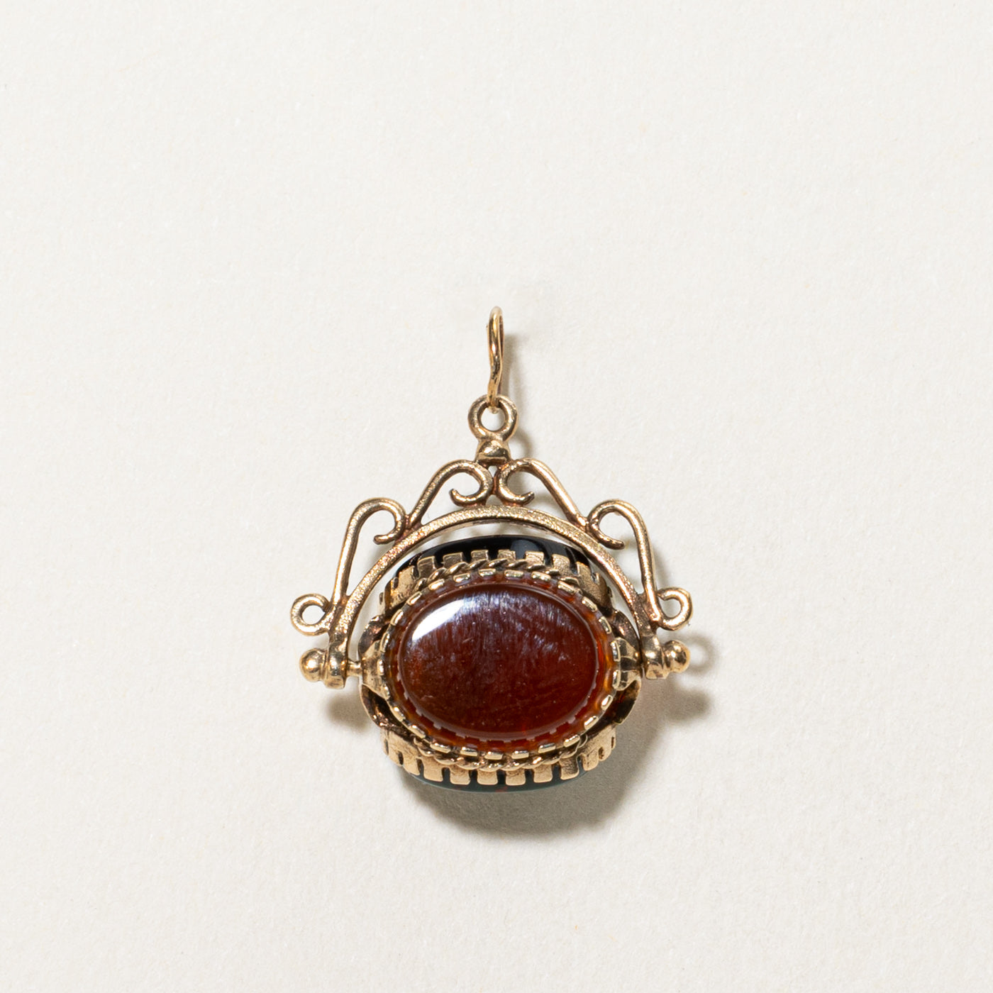 Antique Bloodstone, Carnelian, Onyx Pendant | 3.00ctw