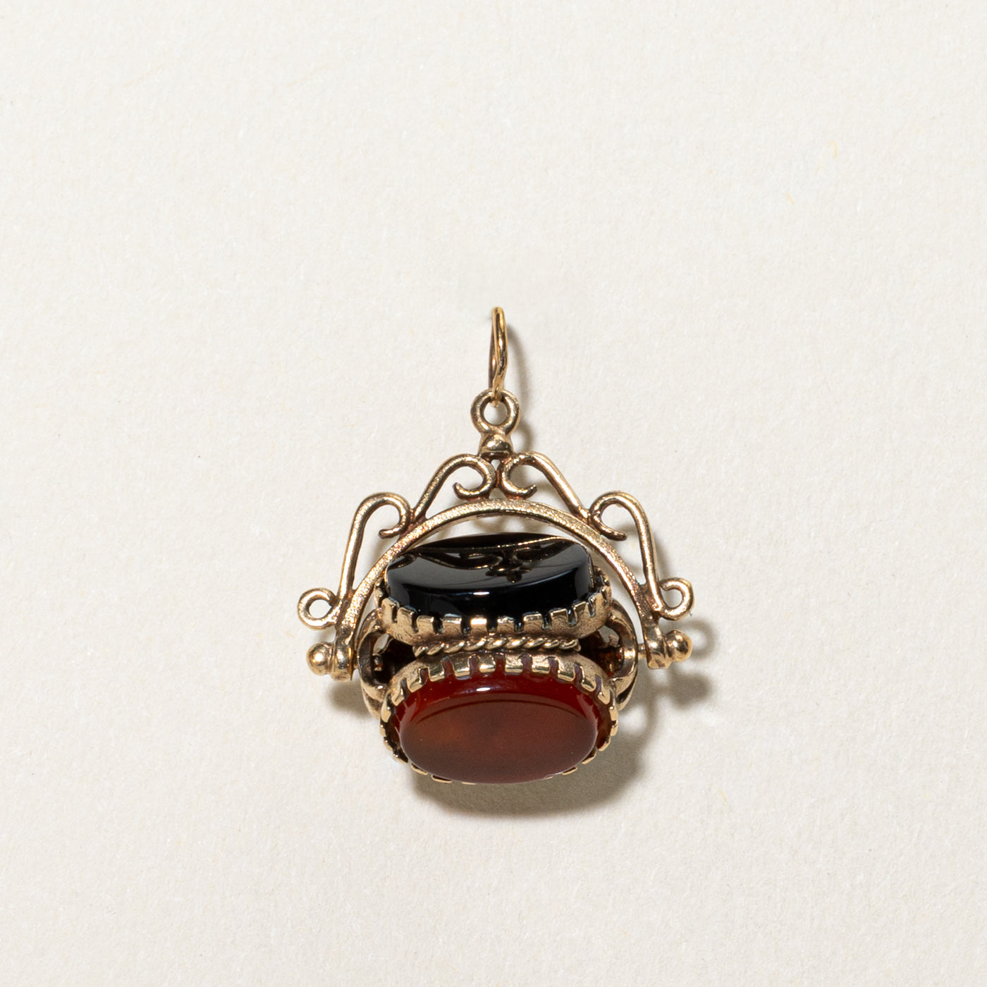 Antique Bloodstone, Carnelian, Onyx Pendant | 3.00ctw