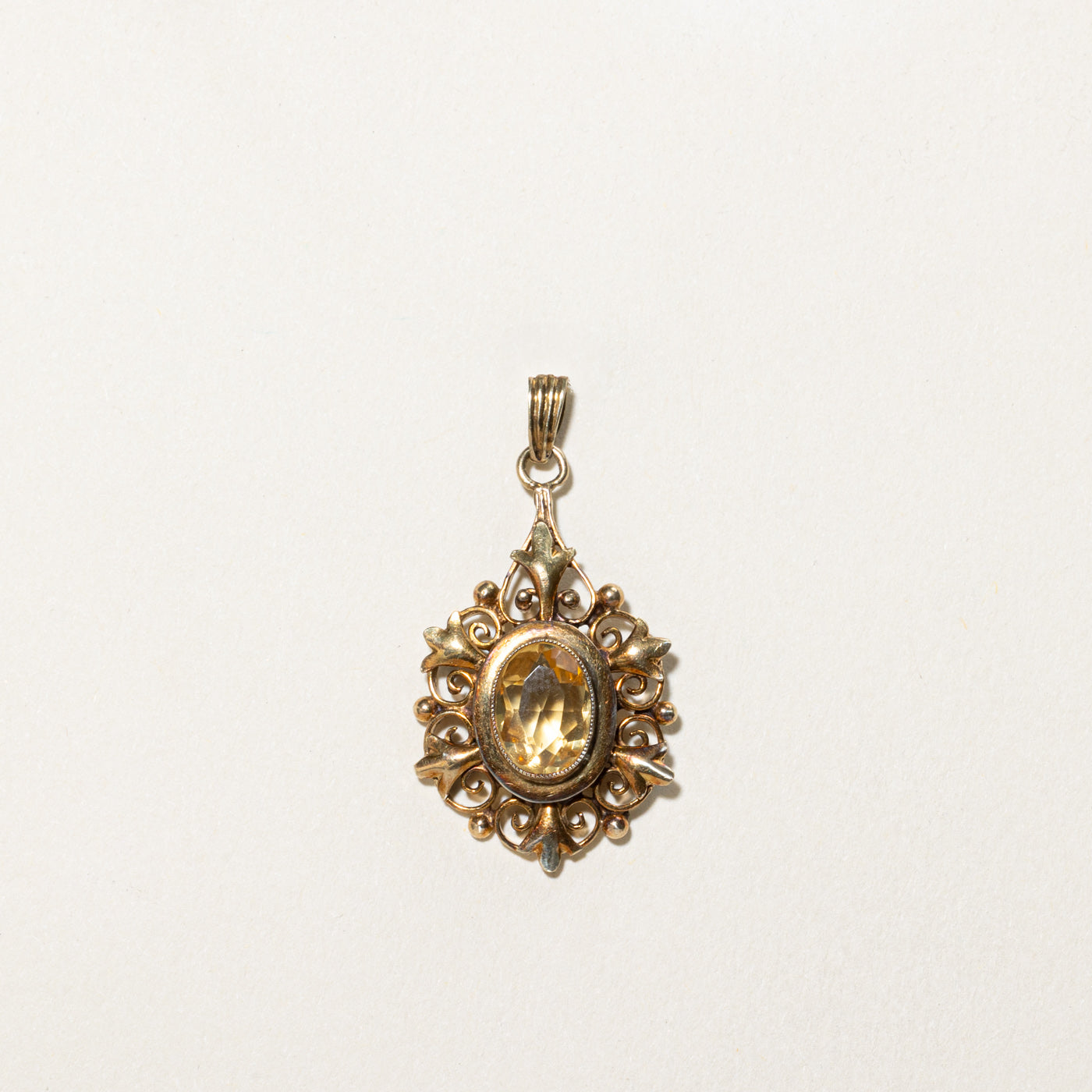 pendentif citrine vintage | 1,50 ct
