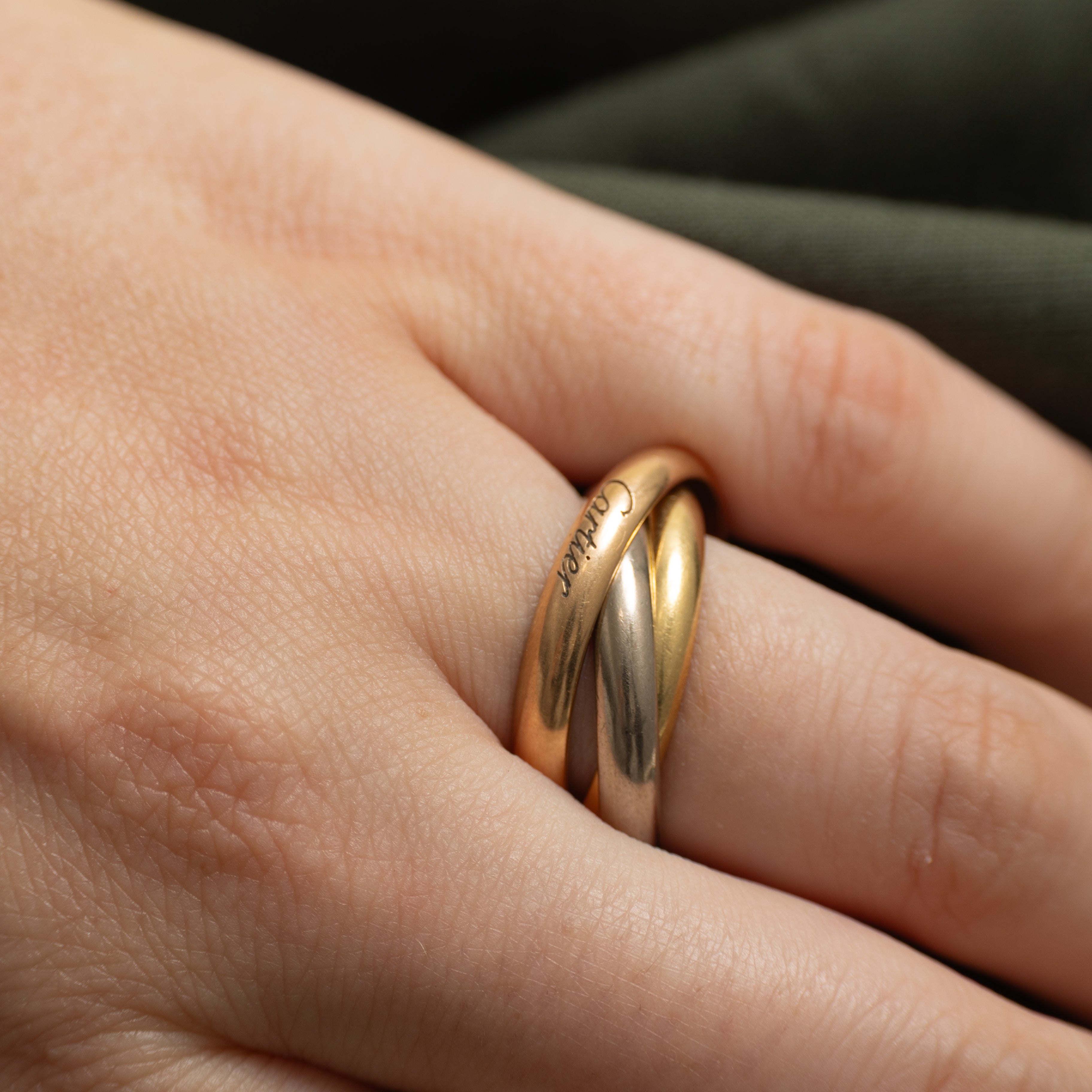 'Cartier' Classic Model Trinity Ring | SZ 8