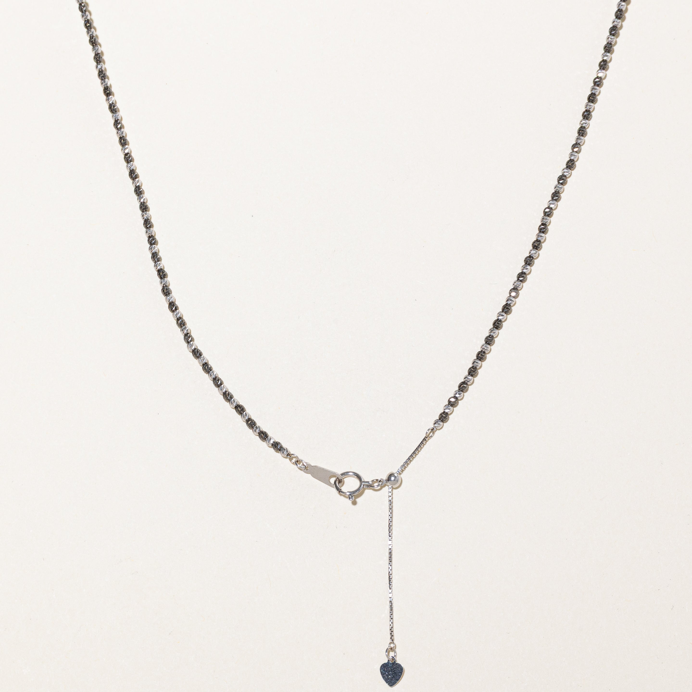 18k Tahitian Black Pearl & Black Diamond Beaded Necklace | 0.12ctw | 9.50mm | 17.5"