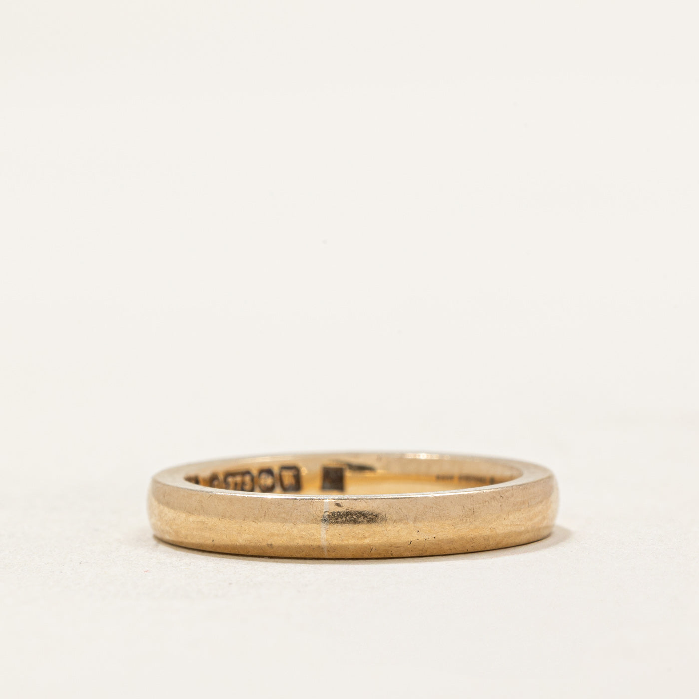 1946 Birmingham 9k Yellow Gold Wedding Band | SZ 3.5