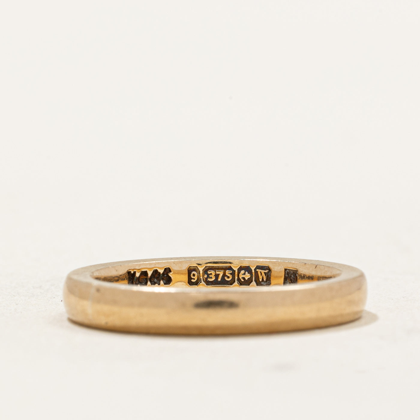 1946 Birmingham 9k Yellow Gold Wedding Band | SZ 3.5