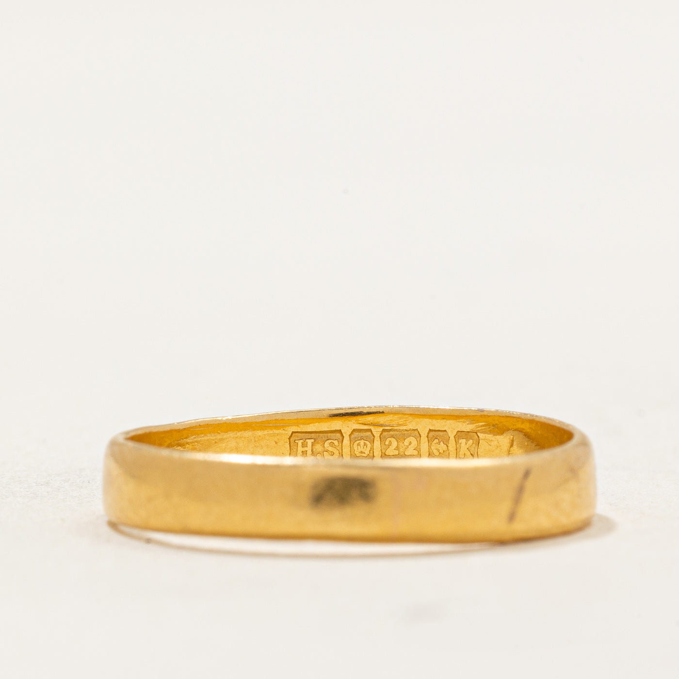 1959 Birmingham 22k Yellow Gold Wedding Band | 3.25mm | SZ 6.75
