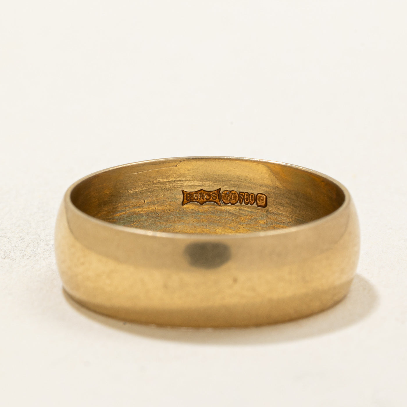 London 18k Yellow Gold Wedding Band | 6.20mm | SZ 8