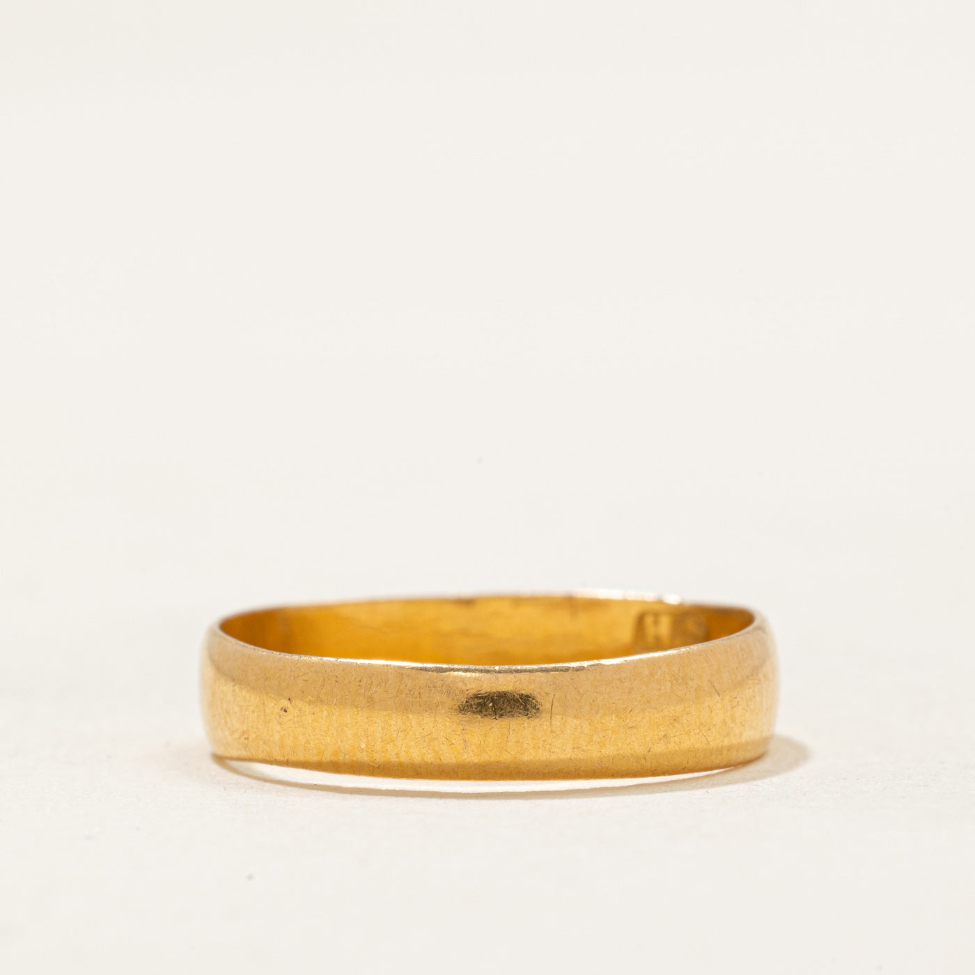 Alliance Bimringham en or jaune 22 carats | 3,80 mm | Taille 5,25