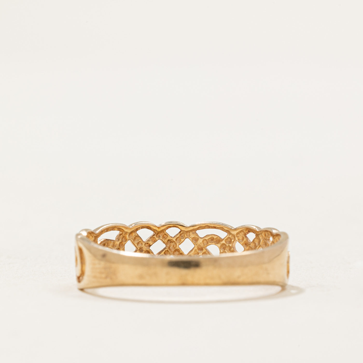 Sheffield 9k Yellow Gold Braided Band | SZ 6.75