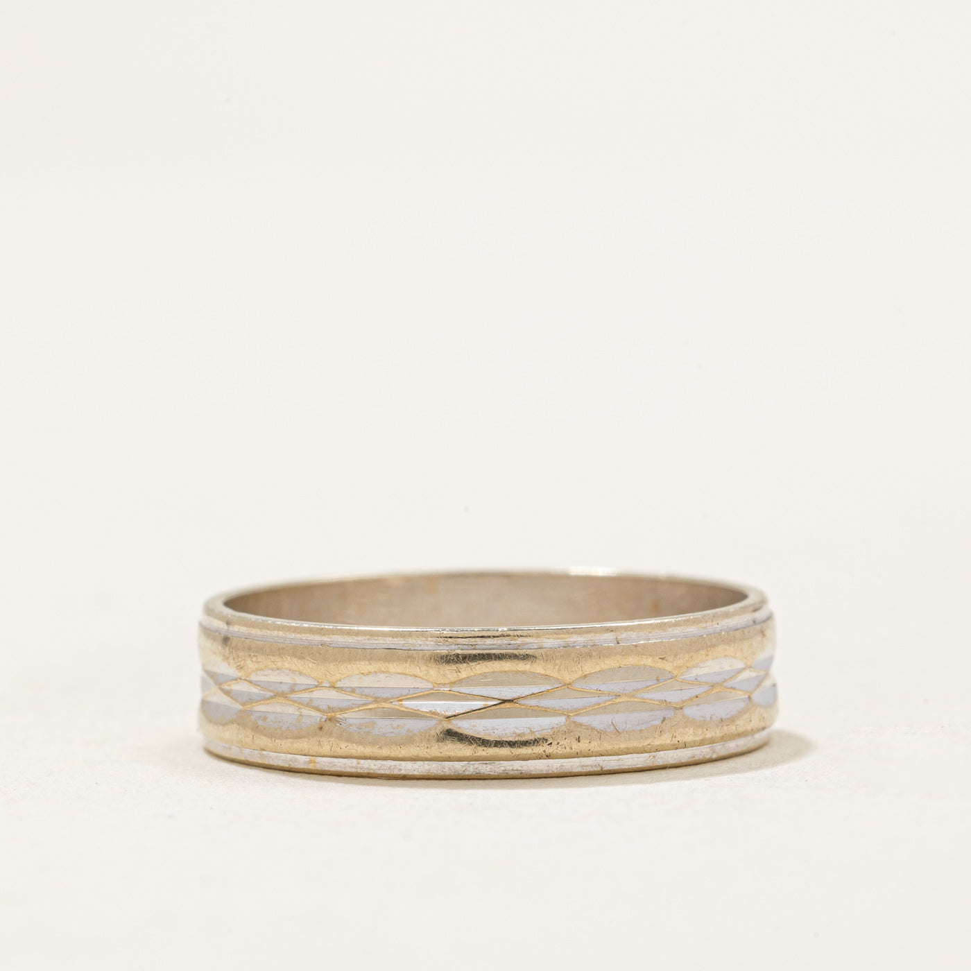 Vintage Italian 18k White Gold Band | 4.95mm | SZ 6